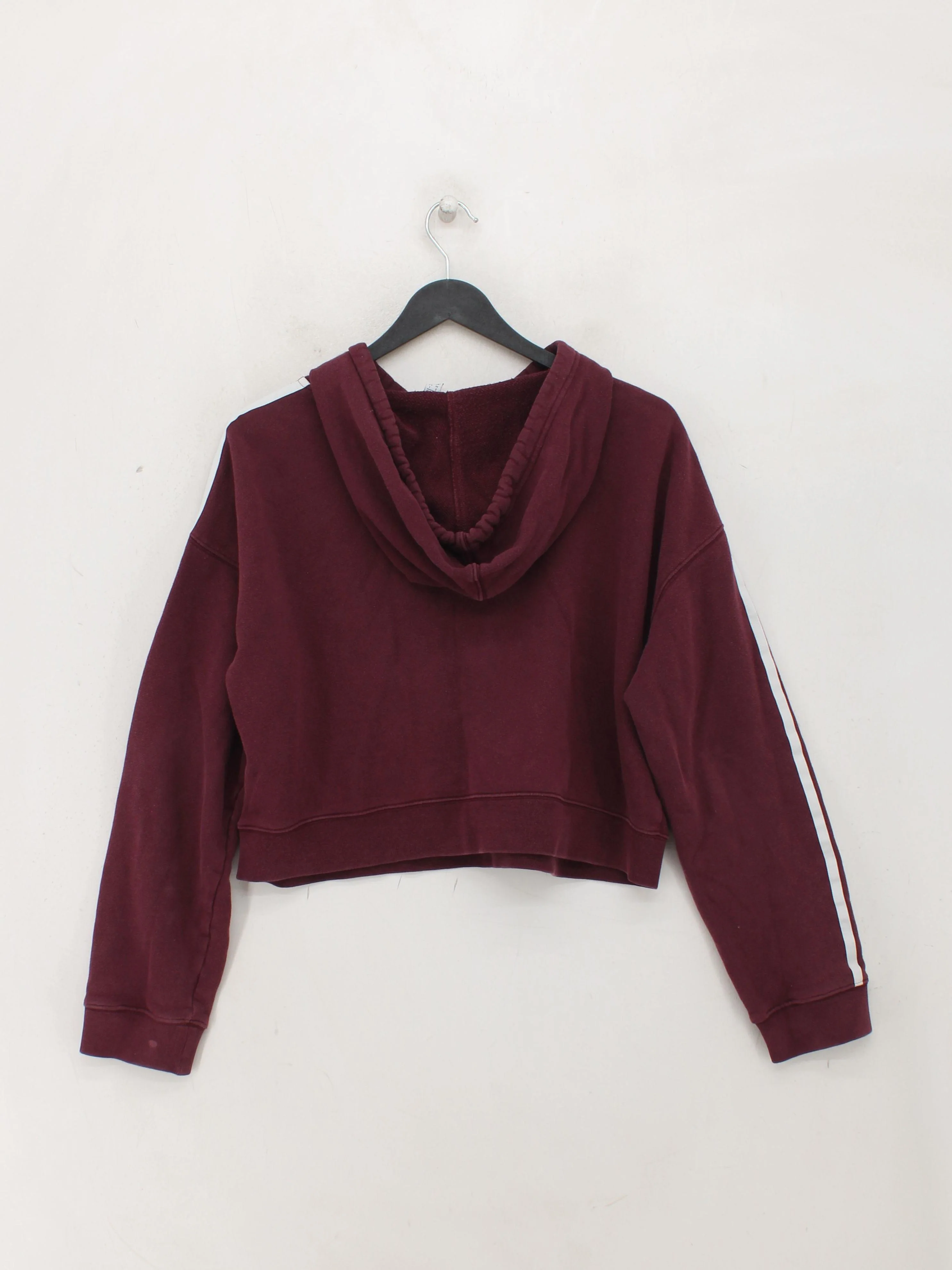Adidas Women's Hoodie UK 10 Red 100% Cotton Pullover - Image 2