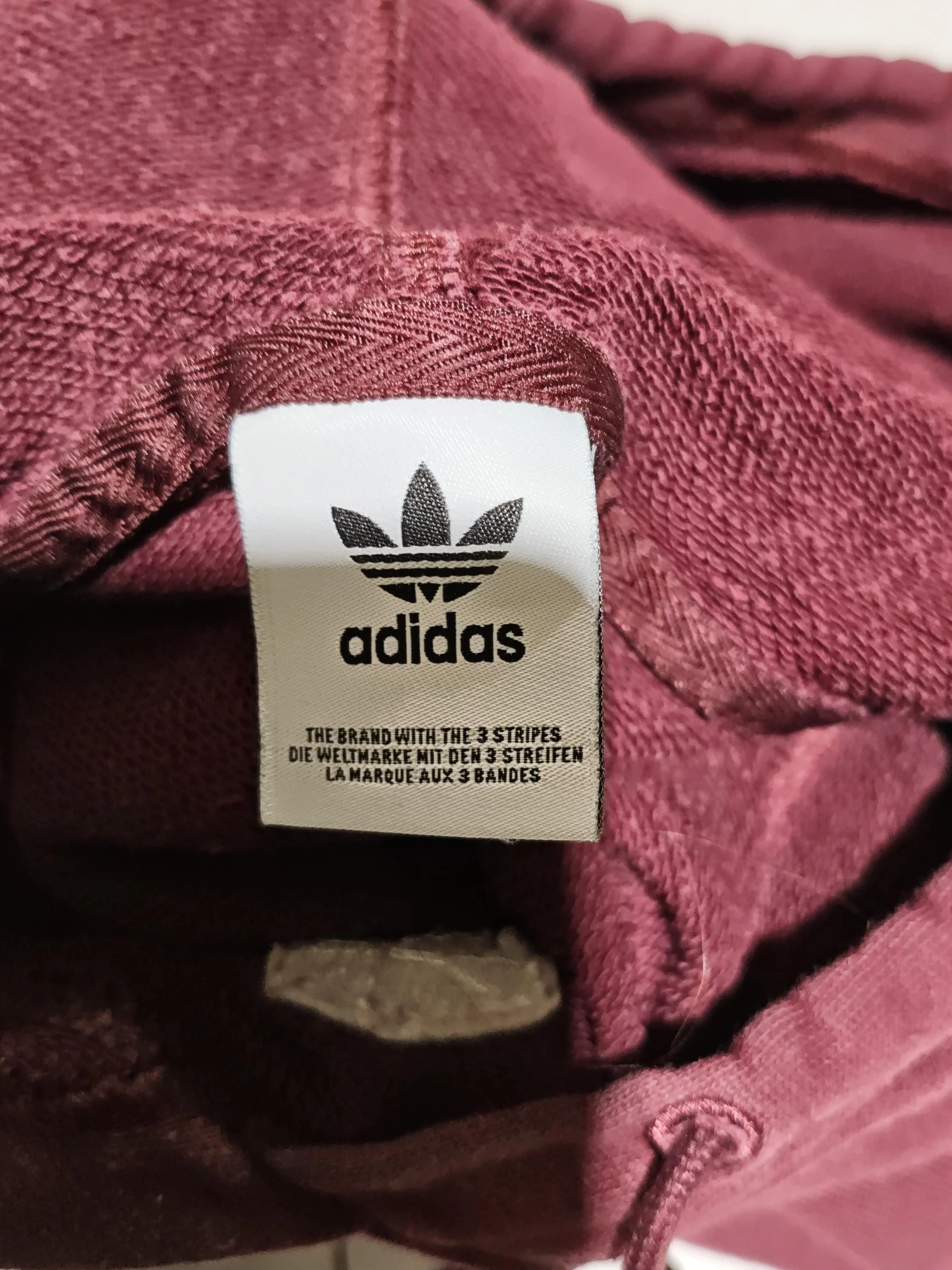Adidas Women's Hoodie UK 10 Red 100% Cotton Pullover - Image 6