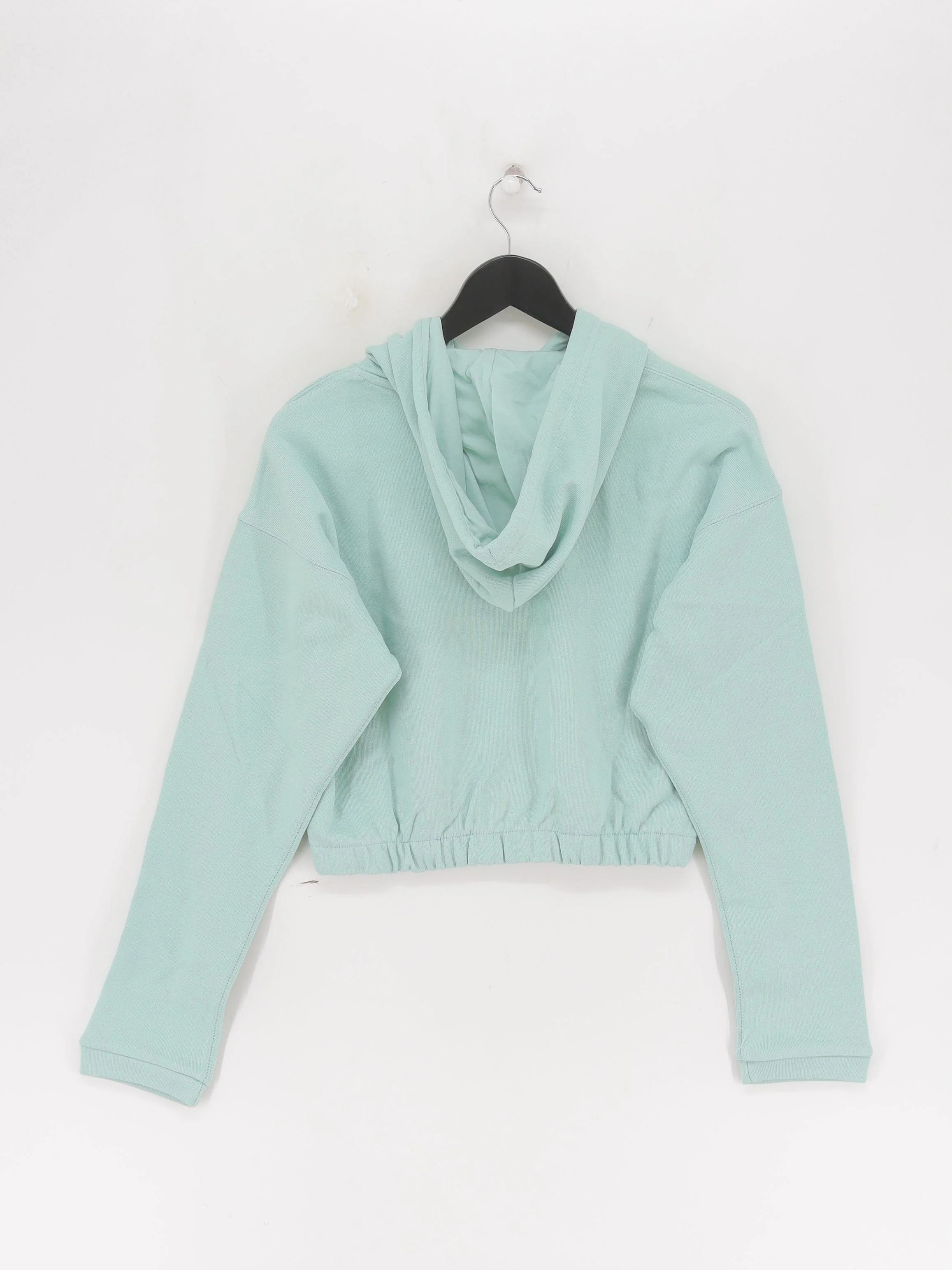 Adidas Women's Hoodie UK 12 Green Graphic 100% Cotton Pullover New with tags - Image 2