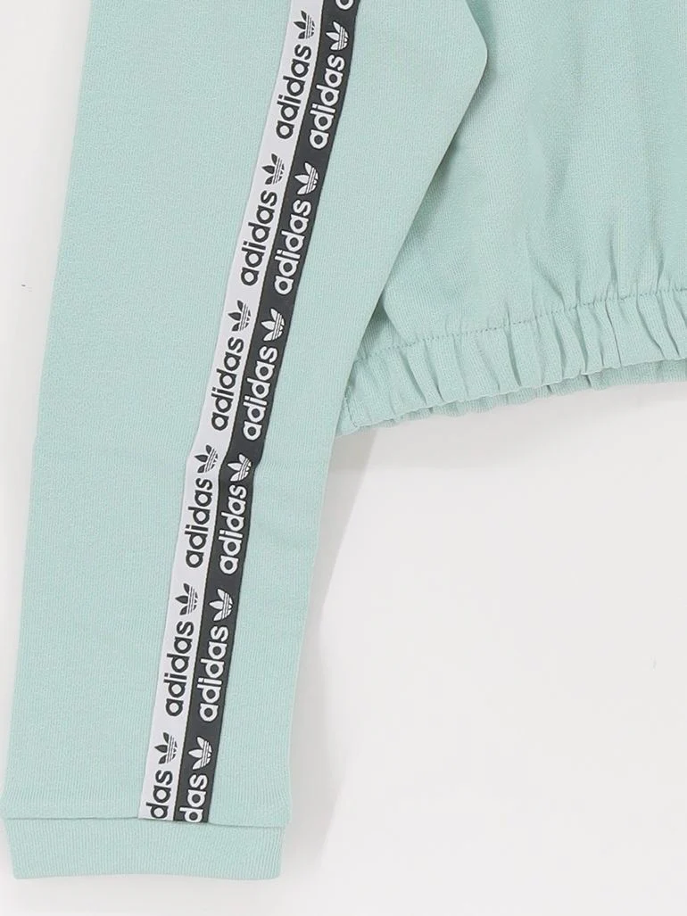 Adidas Women's Hoodie UK 12 Green Graphic 100% Cotton Pullover New with tags - Image 4