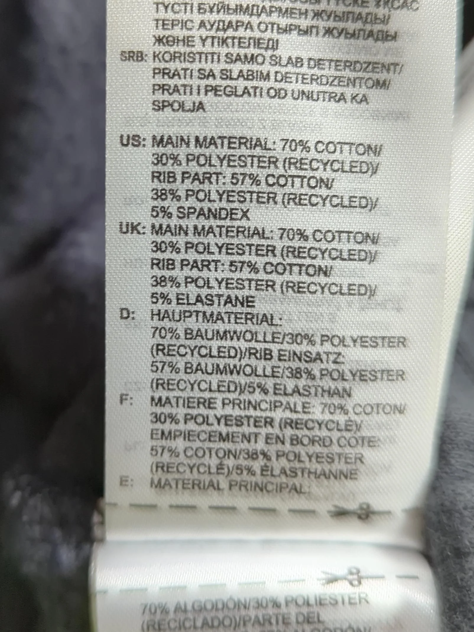 Adidas Women's Hoodie UK 12 Grey Cotton with Polyester, Elastane Pullover - Image 9