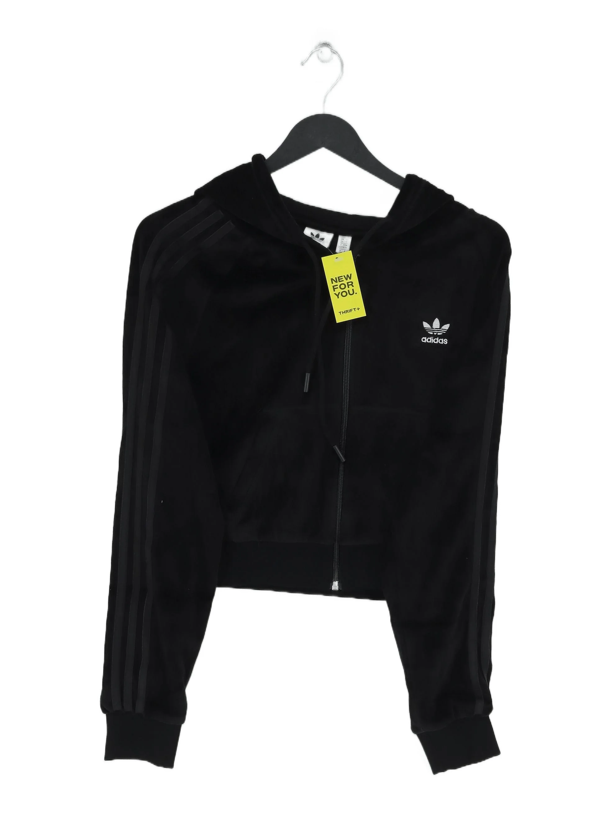 Adidas Women's Hoodie UK 14 Black Cotton New with tags