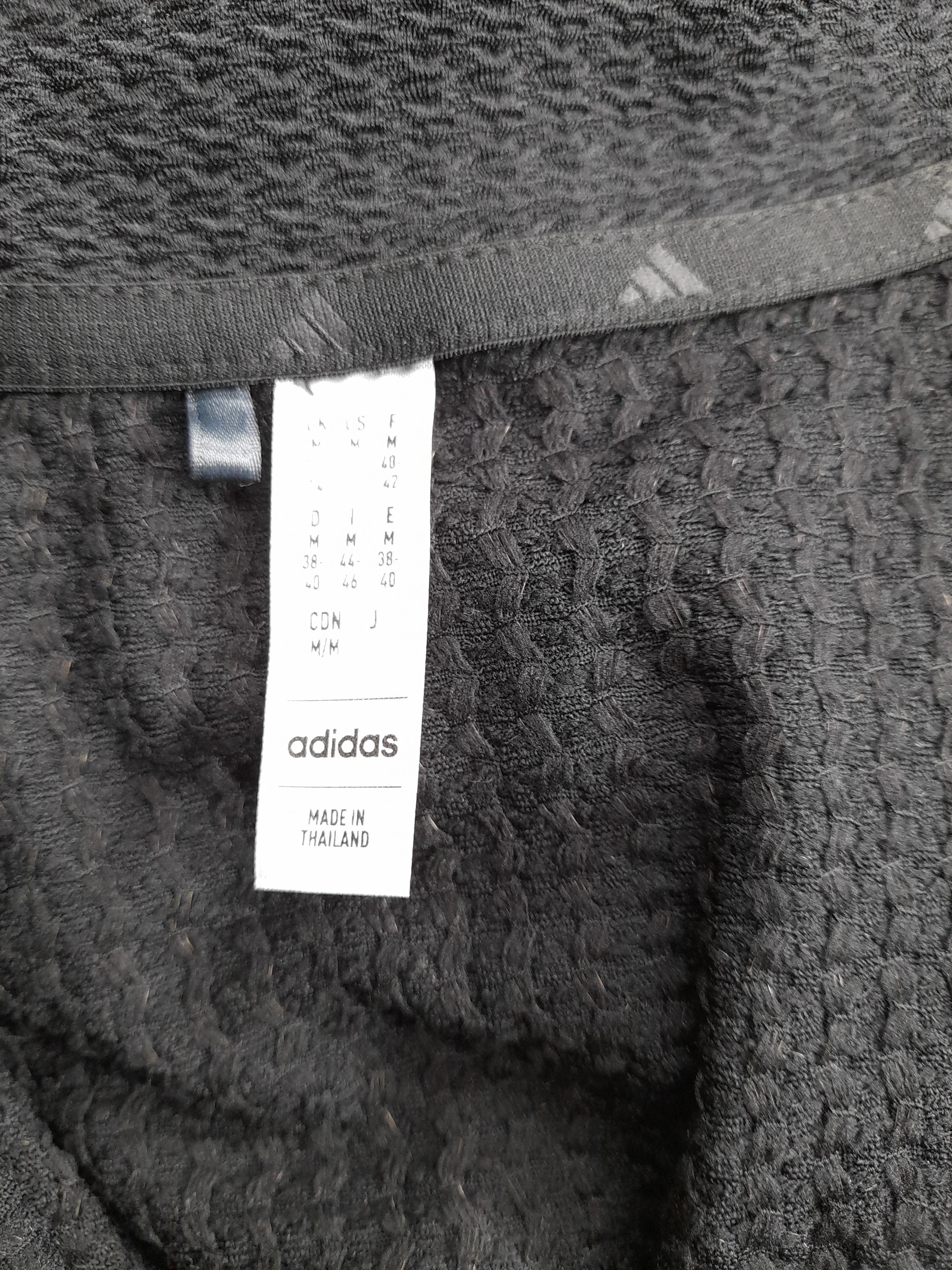 Adidas Women's Hoodie UK 36 Black Polyester with Spandex Full Zip - Image 5