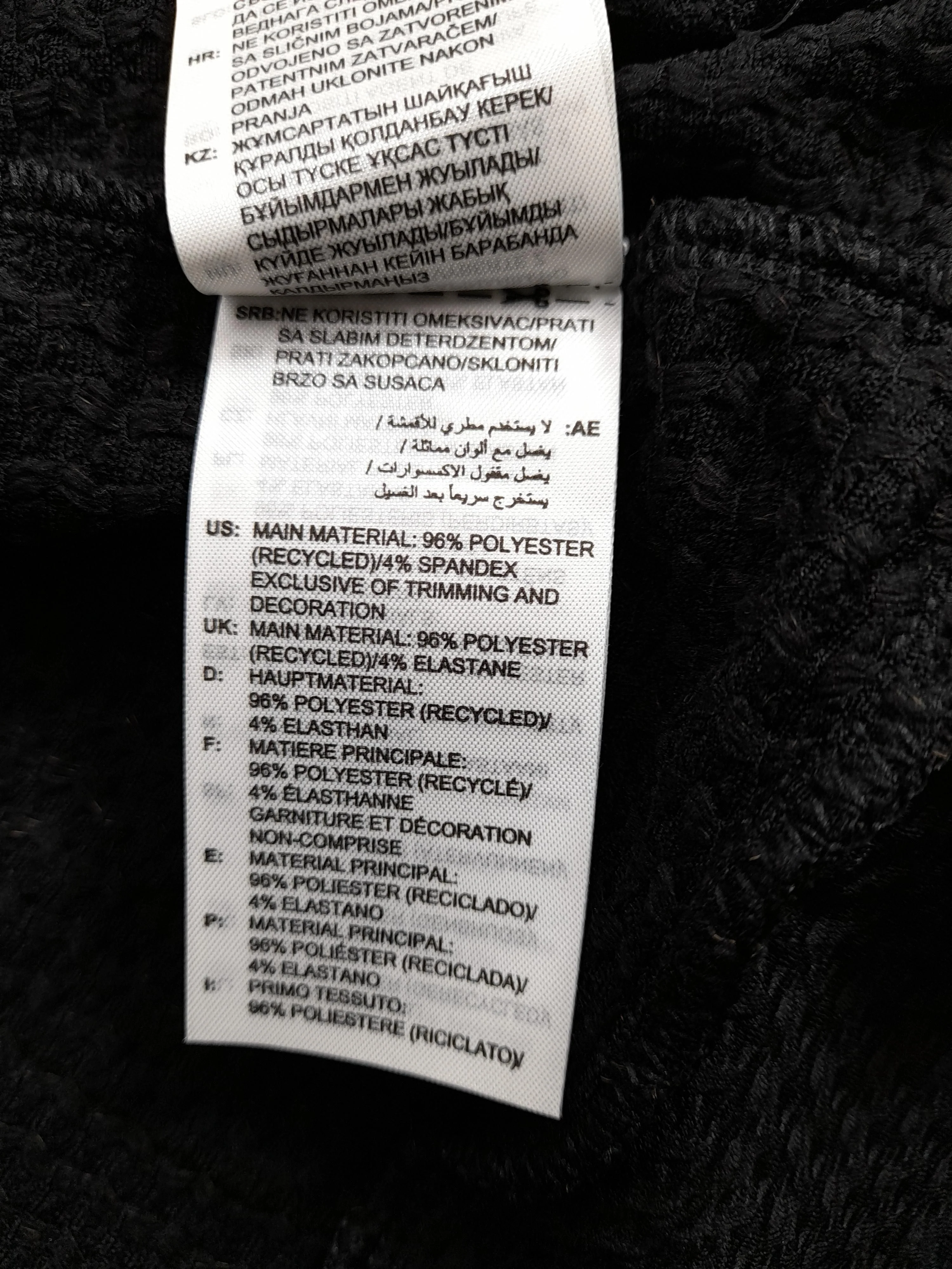 Adidas Women's Hoodie UK 36 Black Polyester with Spandex Full Zip - Image 6