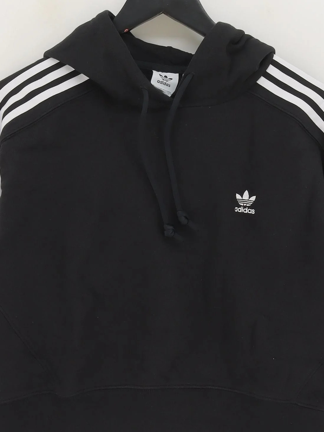 Adidas Women's Hoodie UK 6 Black Cotton with Elastane Pullover New with tags - Image 3