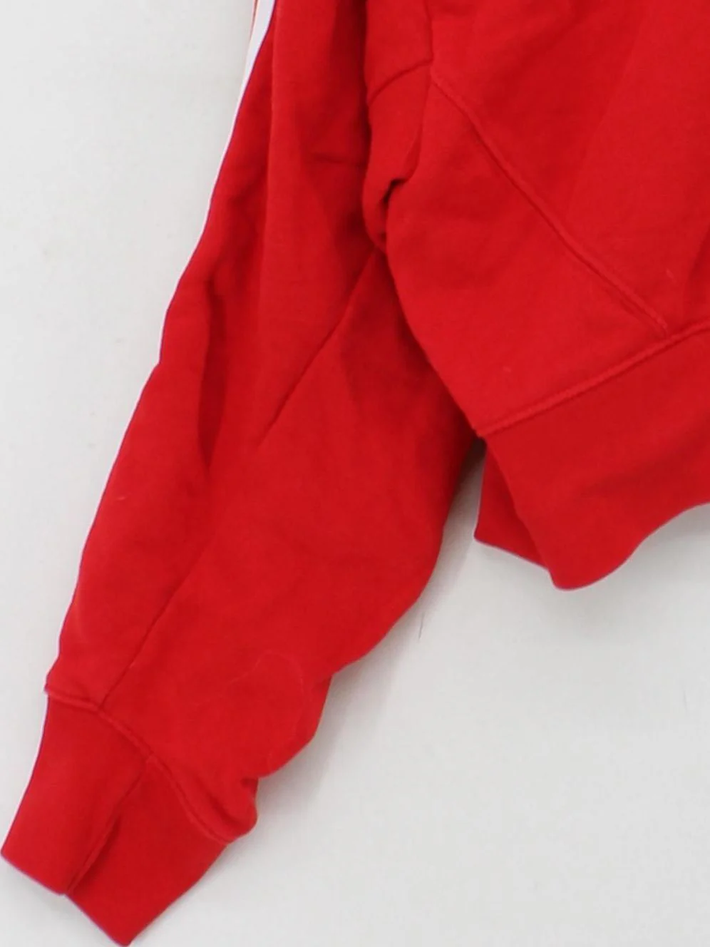 Adidas Women's Hoodie UK 6 Red Cotton with Elastane Pullover - Image 4