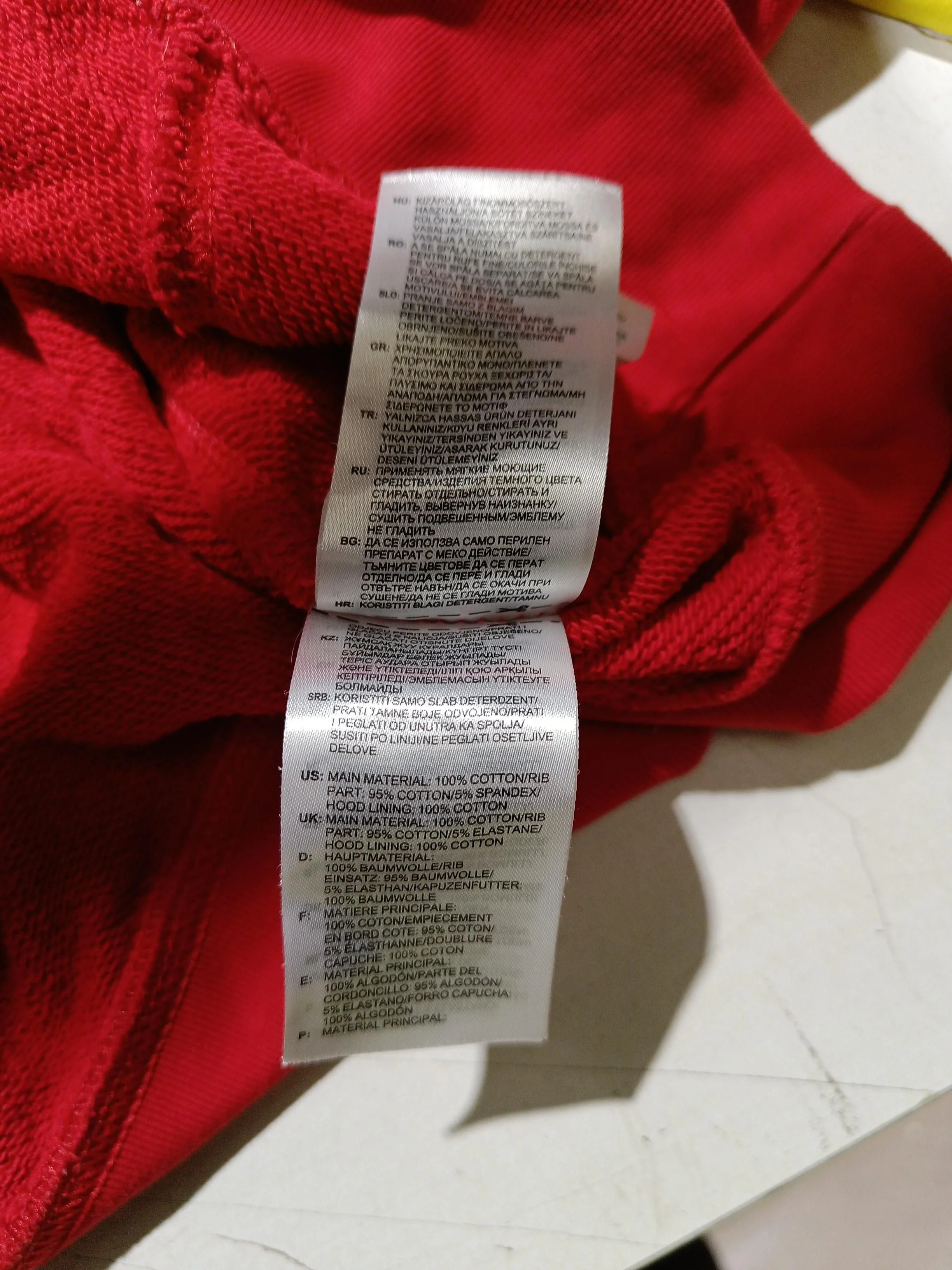 Adidas Women's Hoodie UK 6 Red Cotton with Elastane Pullover - Image 6