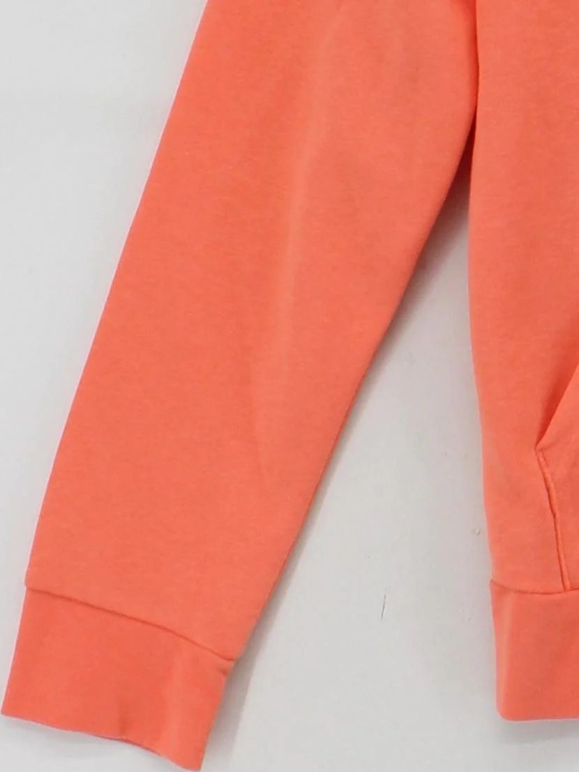 Adidas Women's Hoodie UK 8 Orange 100% Other Full Zip - Image 4