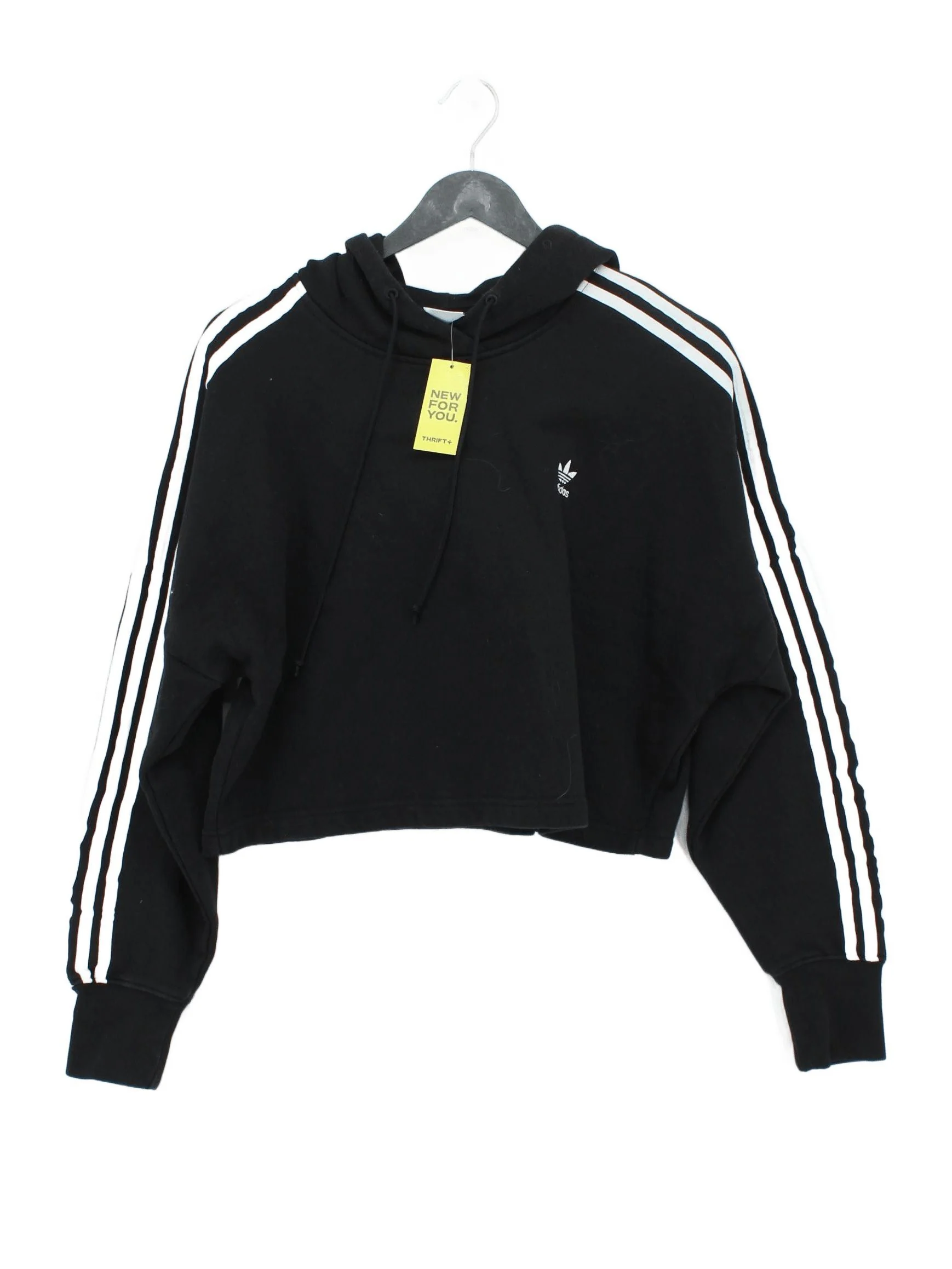 Adidas Women's Hoodie XS Black 100% Cotton Pullover