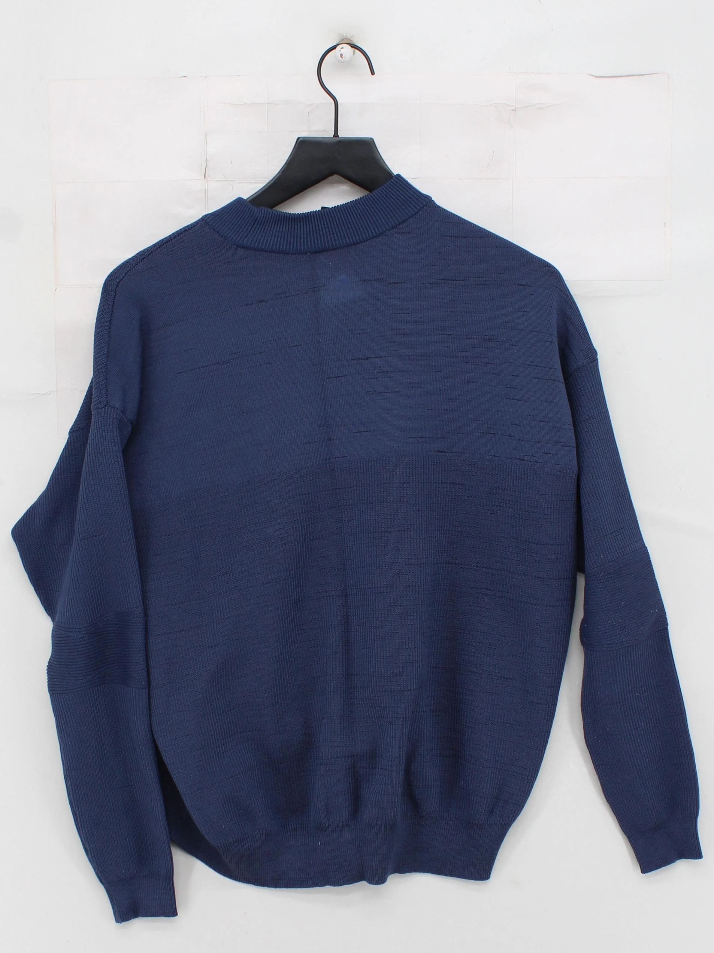 Adidas Women's Jumper S Blue 100% Other High Neck Pullover - Image 2