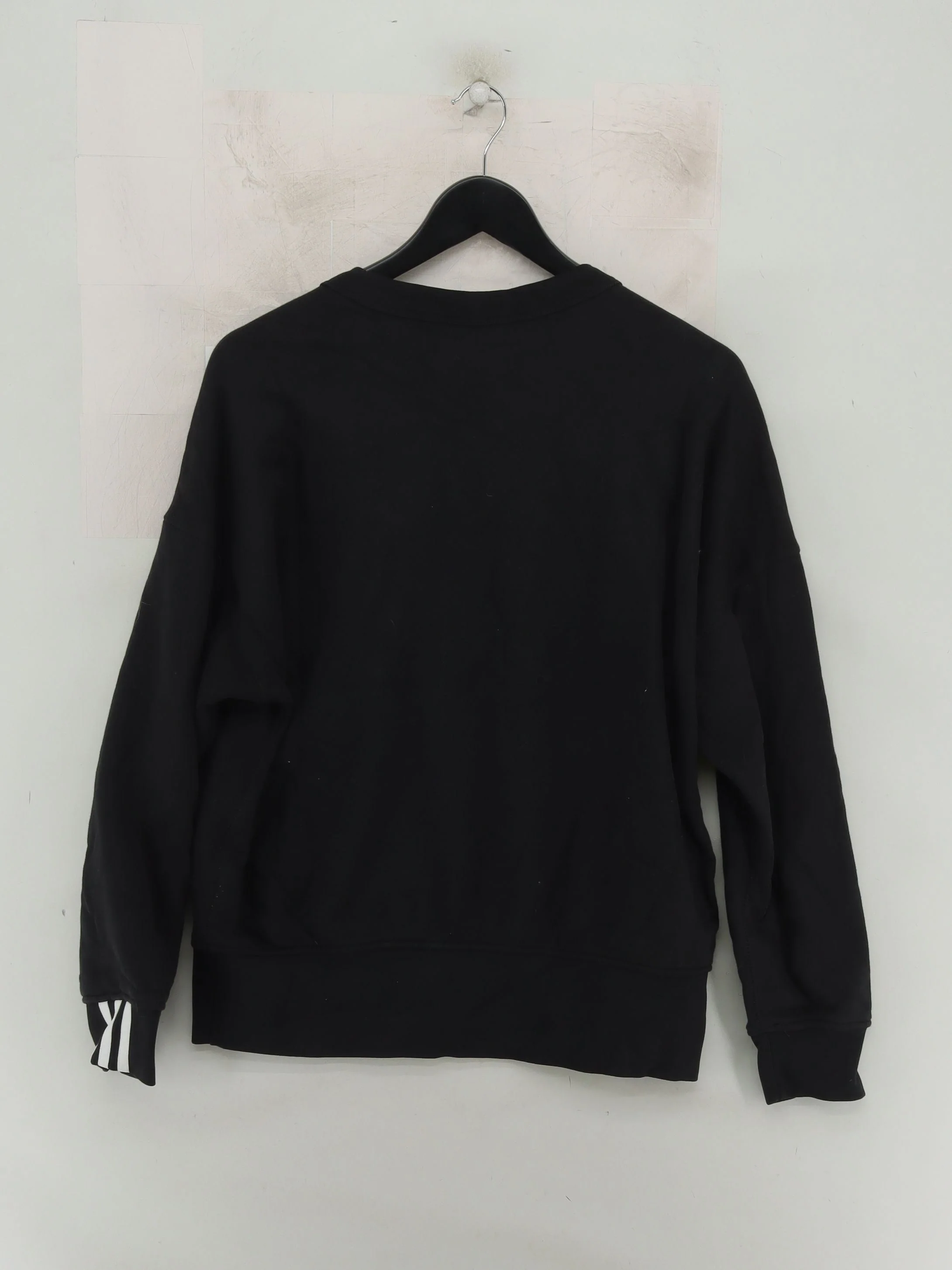 Adidas Women's Jumper UK 12 Black Cotton with Elastane Round Neck Pullover - Image 2
