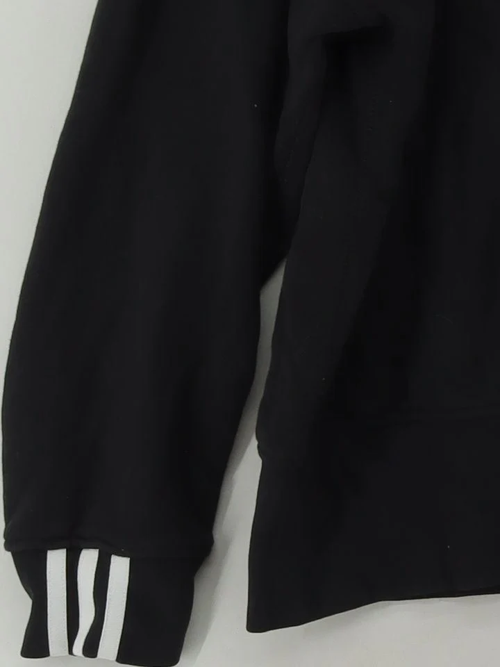 Adidas Women's Jumper UK 12 Black Cotton with Elastane Round Neck Pullover - Image 4