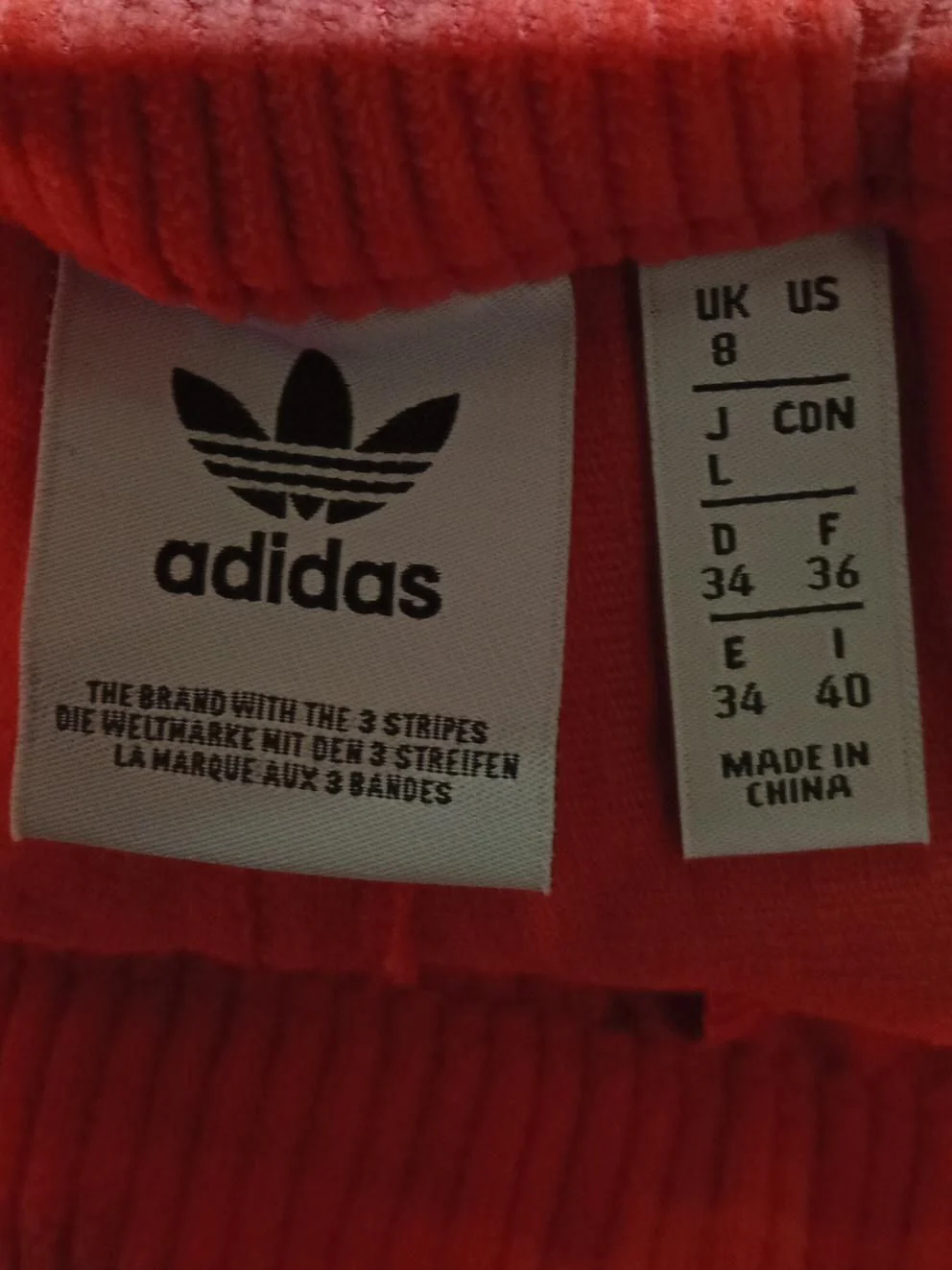 Adidas Women's Jumpsuit UK 8 Red Cotton with Spandex, Polyester Jumpsuit - Image 5
