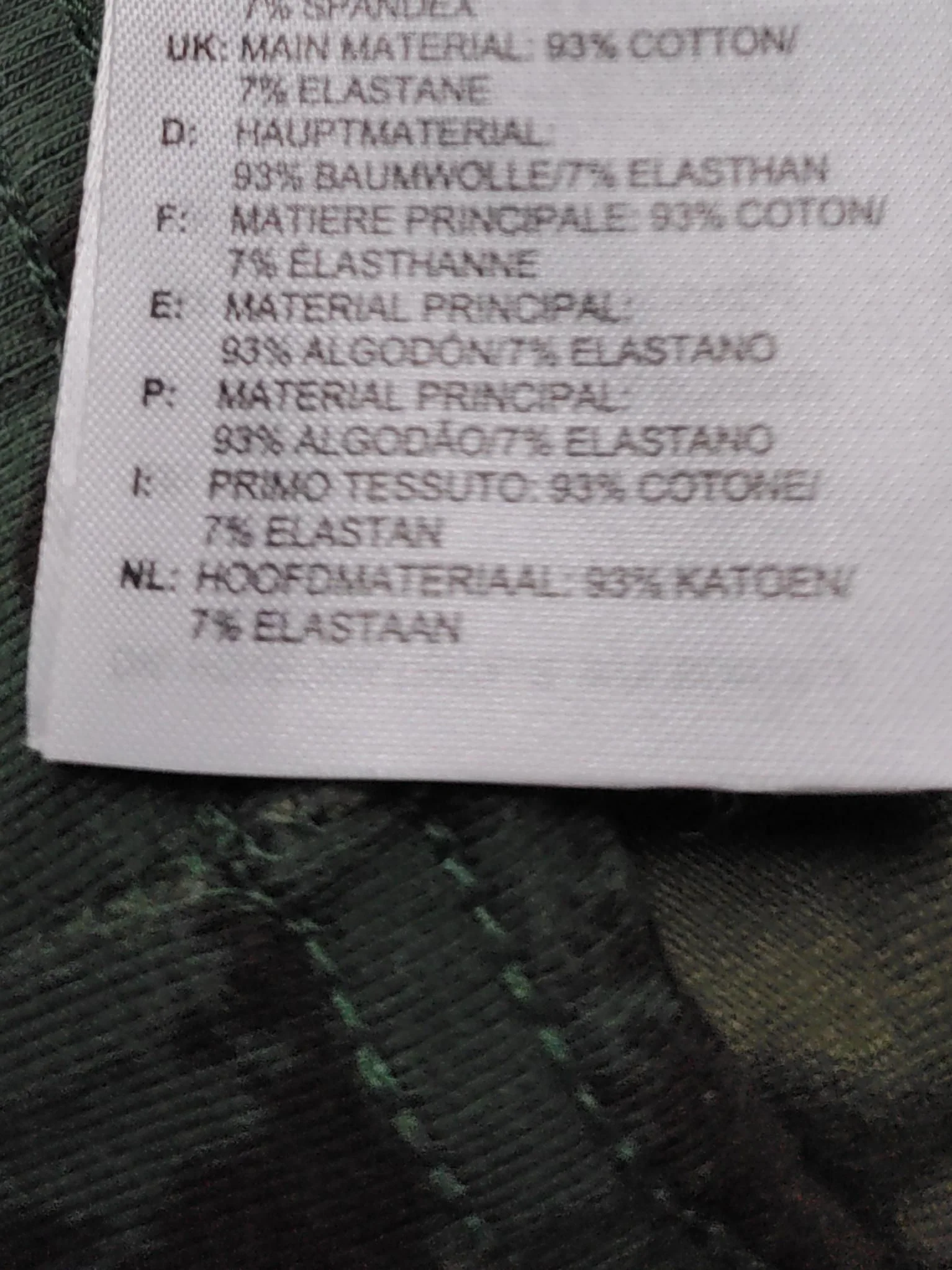 Adidas Women's Leggings L Multi Camo Cotton with Elastane Capri - Image 6