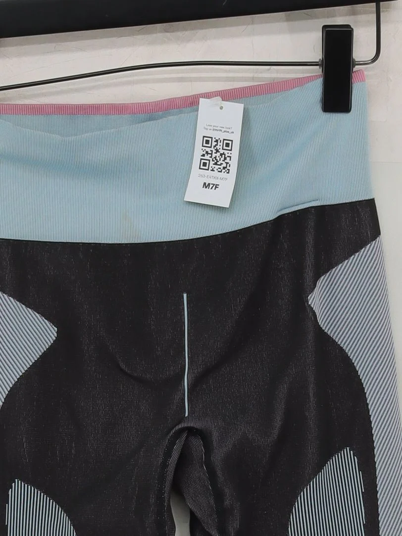Adidas Women's Leggings M Black Polyester with Polyamide, Elastane Full length - Image 3