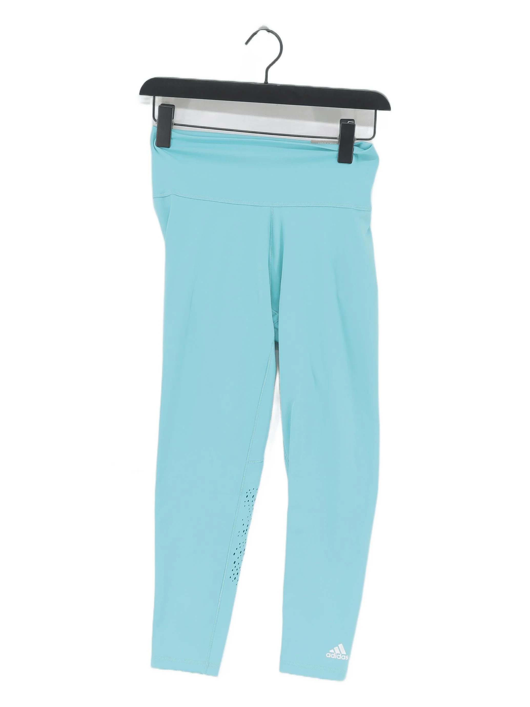 Adidas Women's Leggings M Blue Polyester with Spandex Cropped New with tags