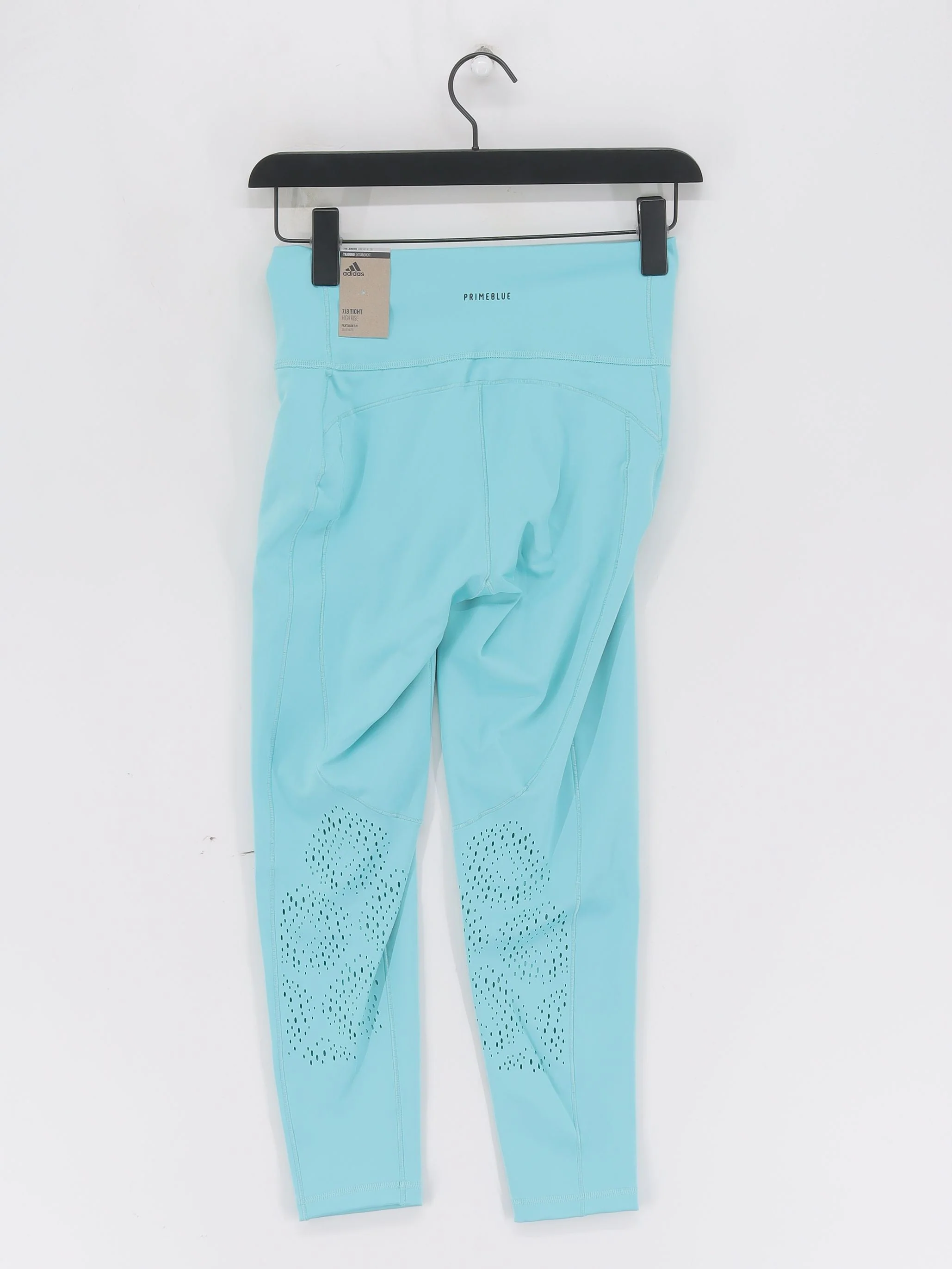 Adidas Women's Leggings M Blue Polyester with Spandex Cropped New with tags - Image 2