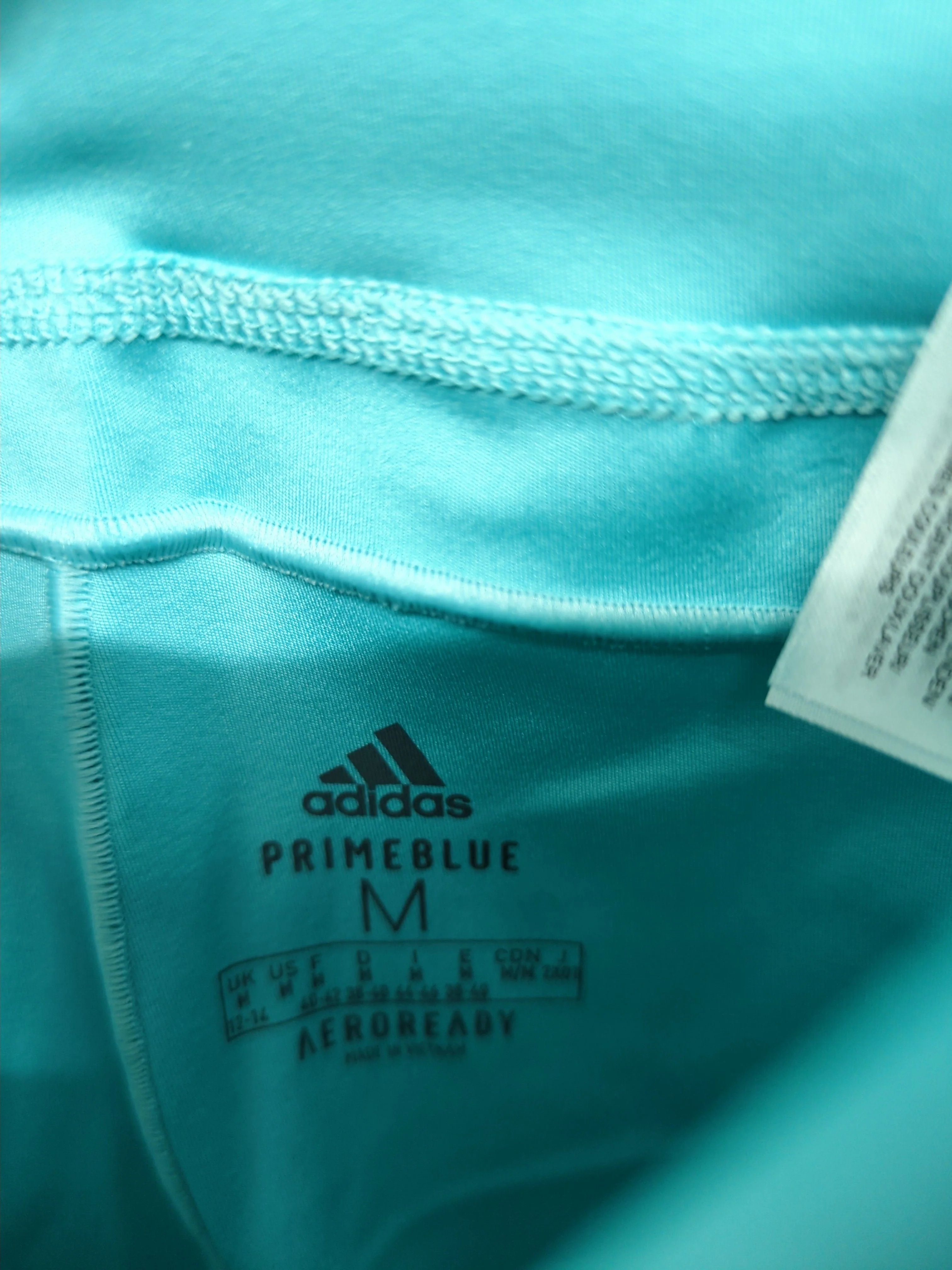 Adidas Women's Leggings M Blue Polyester with Spandex Cropped New with tags - Image 5