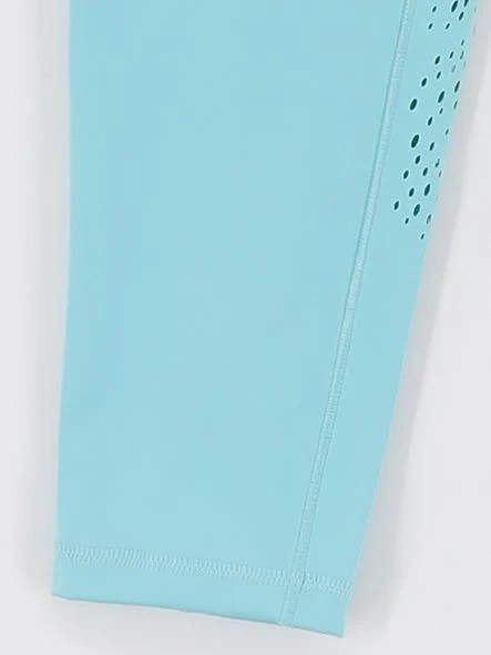 Adidas Women's Leggings M Blue Polyester with Spandex Cropped New with tags - Image 4