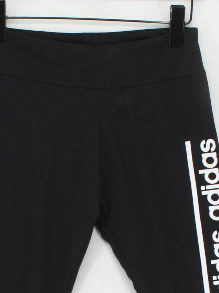 Adidas Women's Leggings S Black Graphic Polyester with Elastane Full length - Image 3