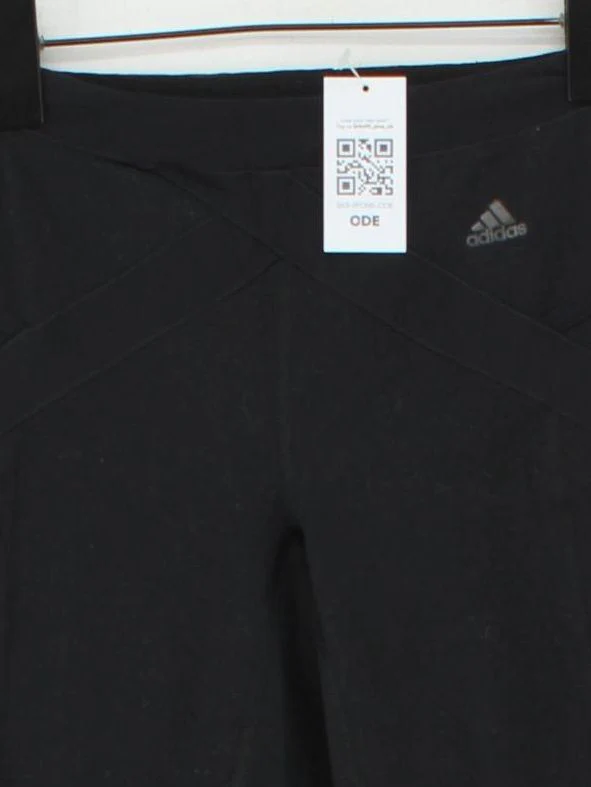 Adidas Women's Leggings UK 10 Black Polyester with Elastane Capri - Image 3