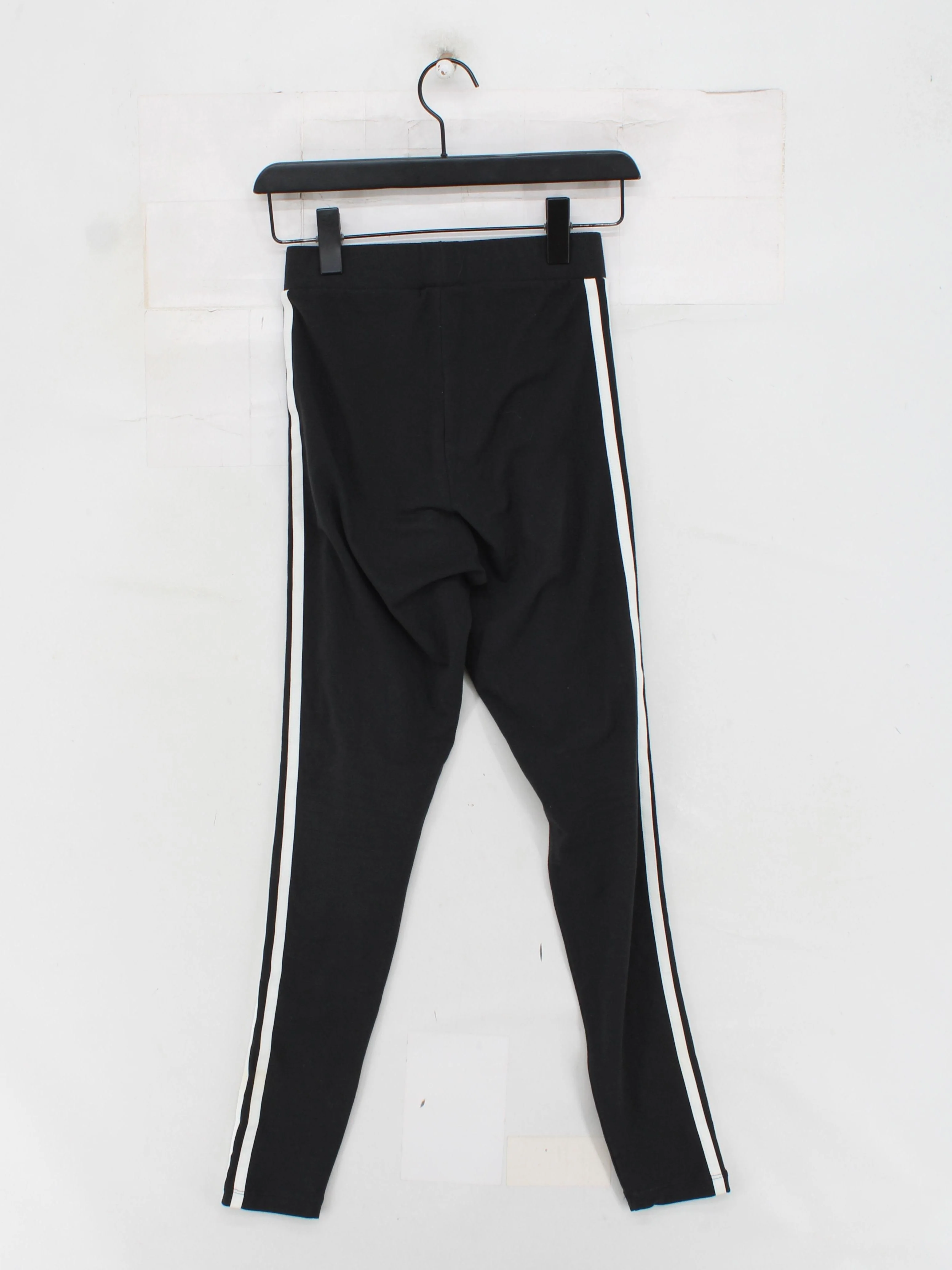 Adidas Women's Leggings UK 8 Black Cotton with Elastane Full length - Image 2