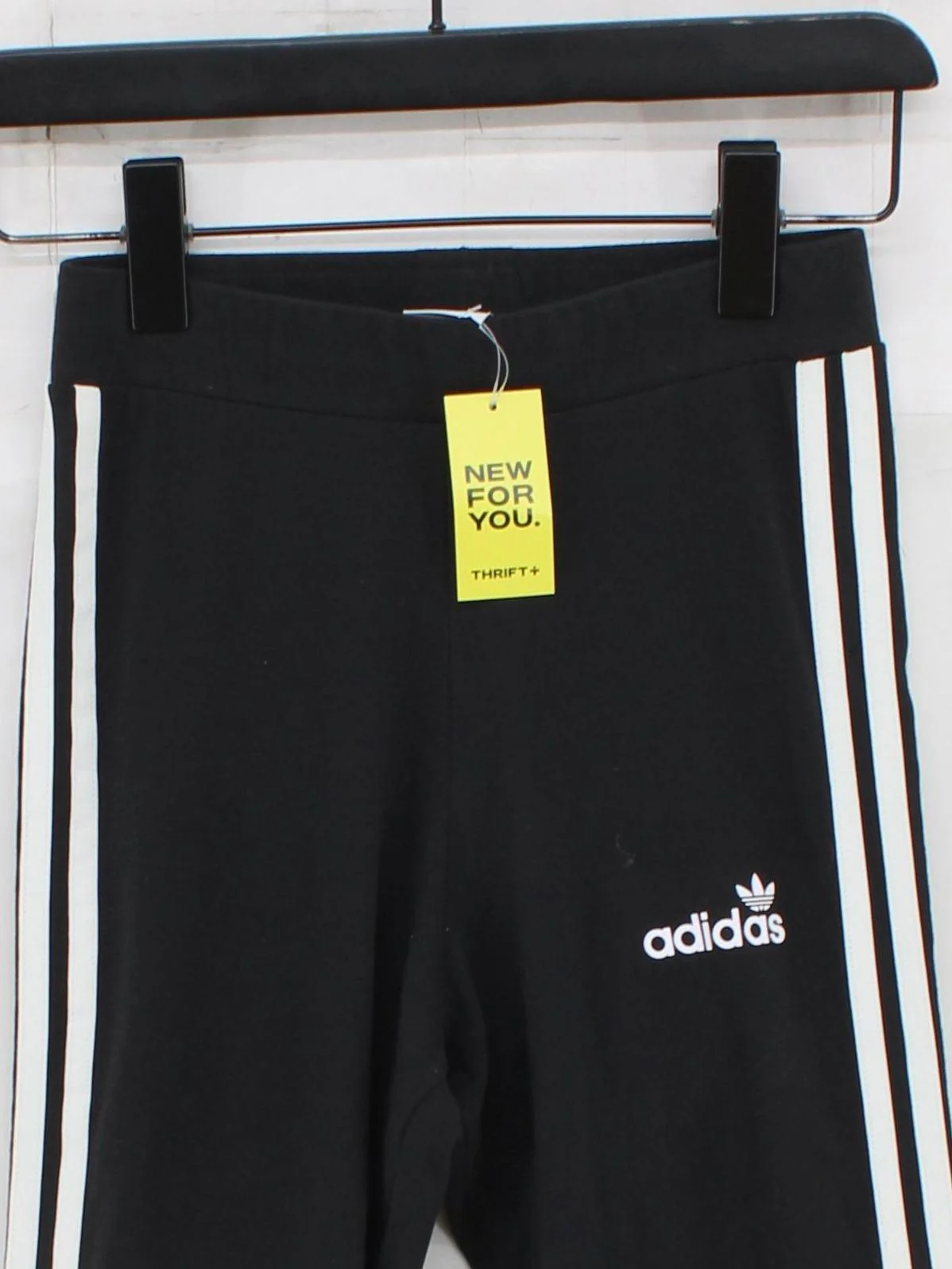 Adidas Women's Leggings UK 8 Black Cotton with Elastane Full length - Image 3
