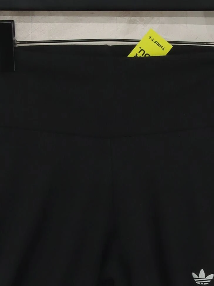 Adidas Women's Leggings UK 8 Black Rayon with Cotton, Elastane Capri - Image 3