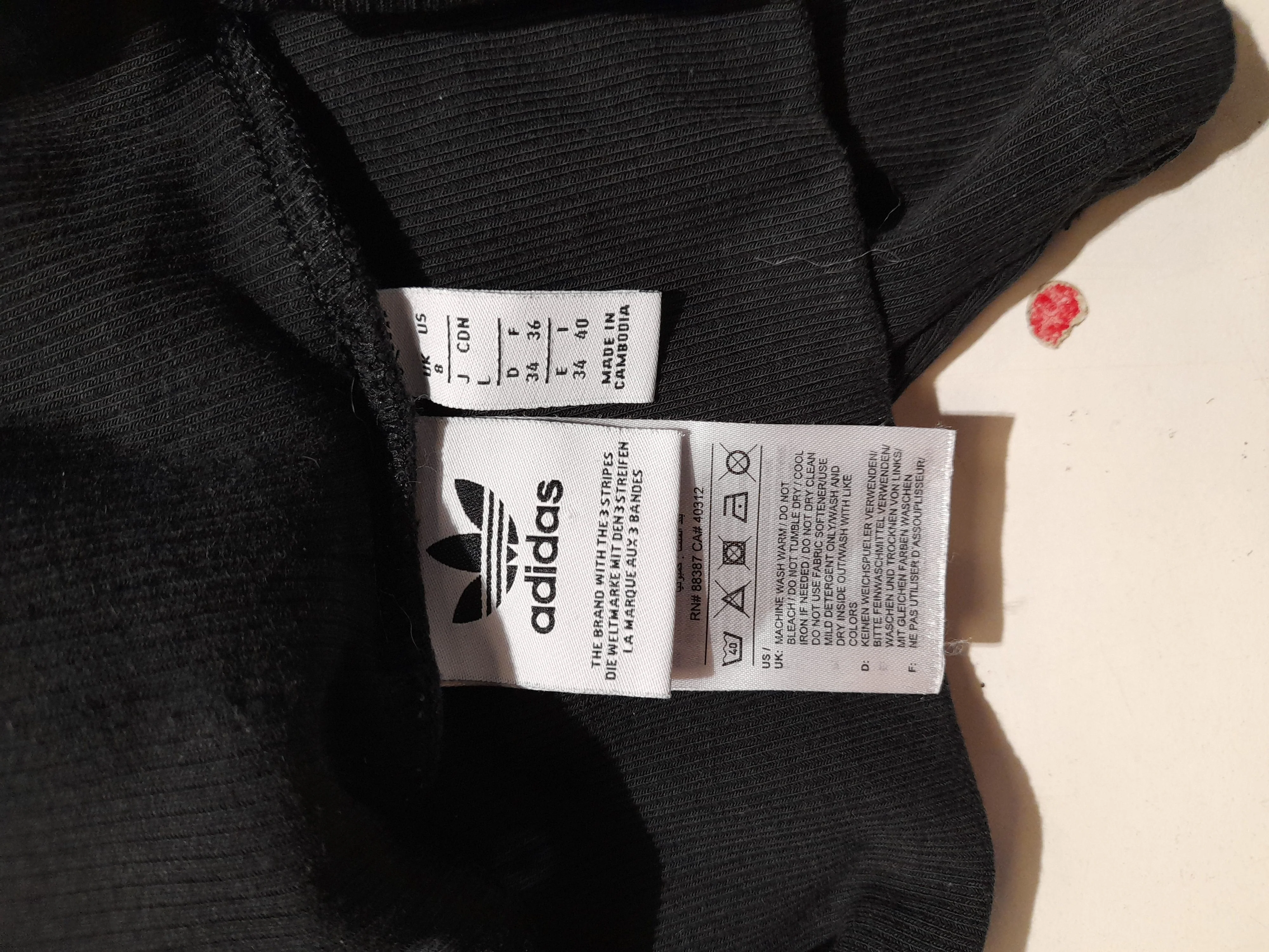 Adidas Women's Leggings UK 8 Black Rayon with Cotton, Elastane Capri - Image 5