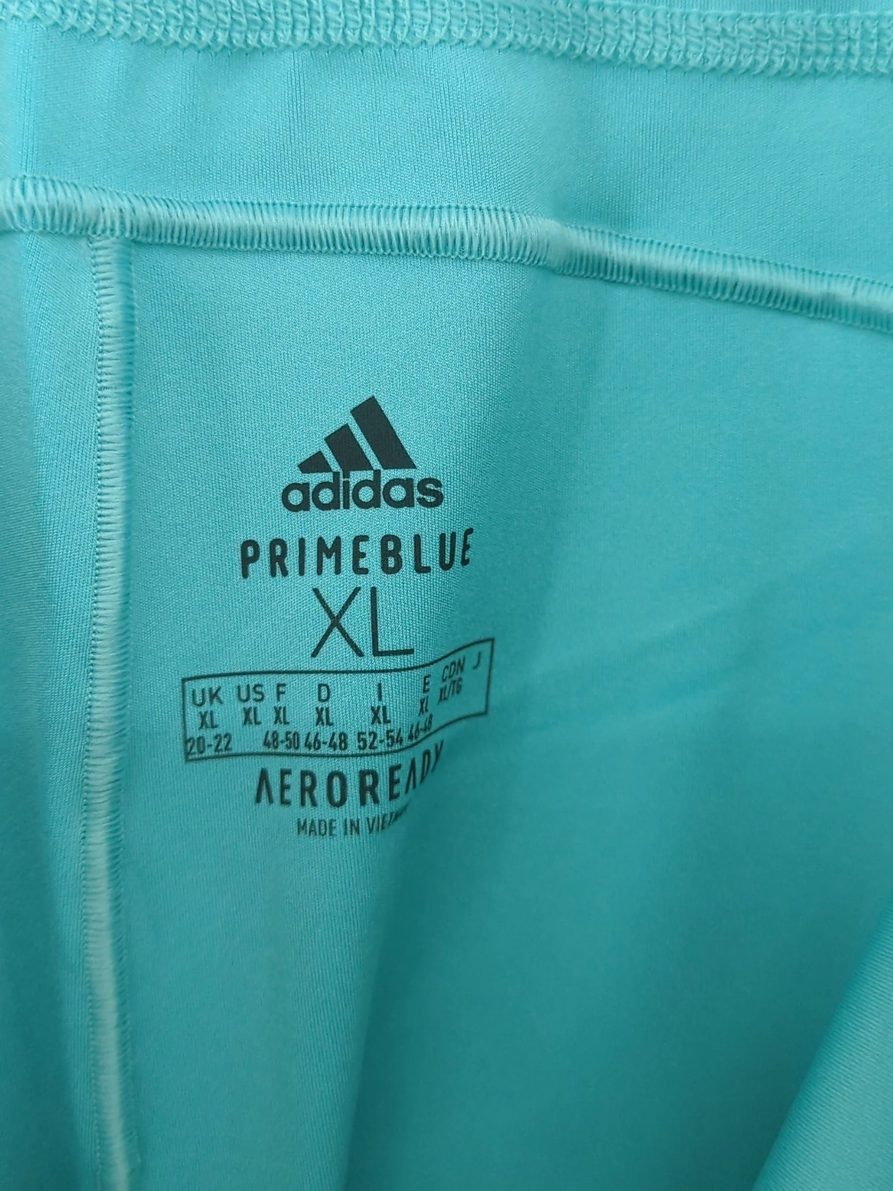 Adidas Women's Leggings XL Blue Polyester with Elastane Cropped New with tags - Image 5