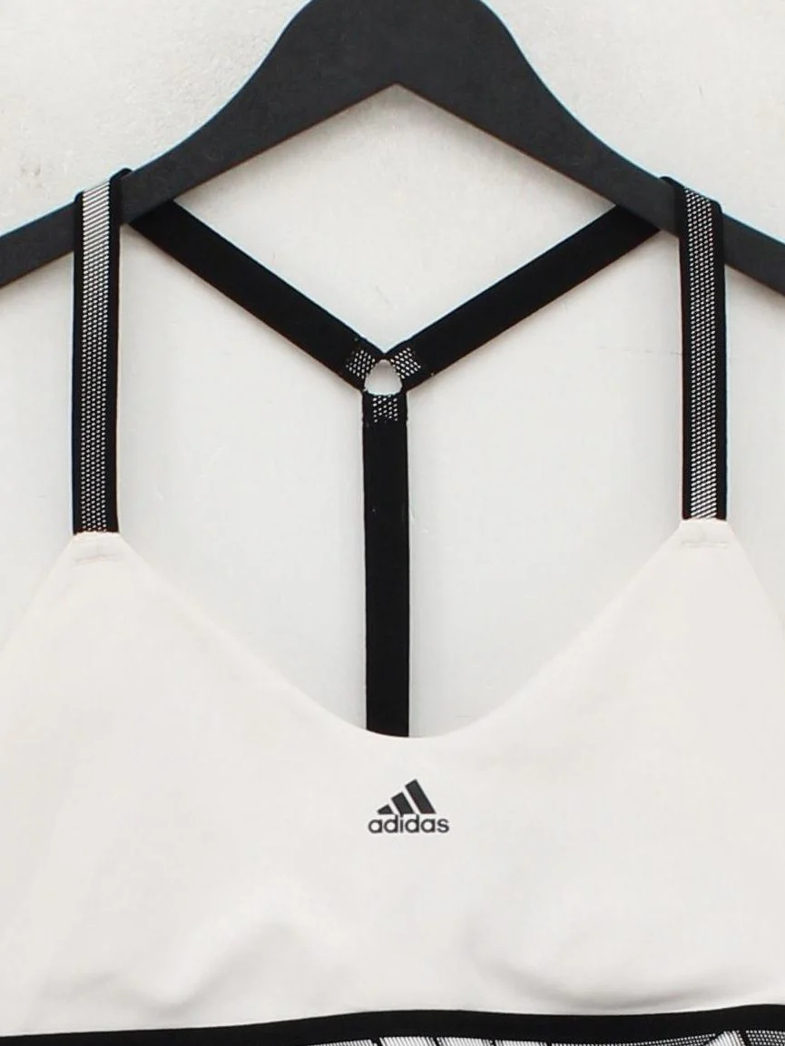 Adidas Women's Loungewear M White Graphic Polyester with Spandex Basic - Image 3