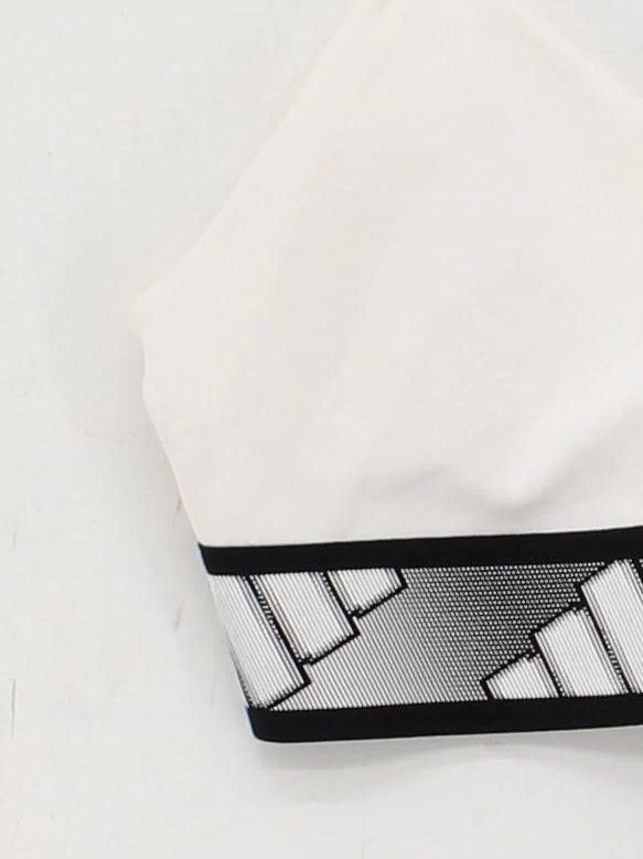 Adidas Women's Loungewear M White Graphic Polyester with Spandex Basic - Image 4
