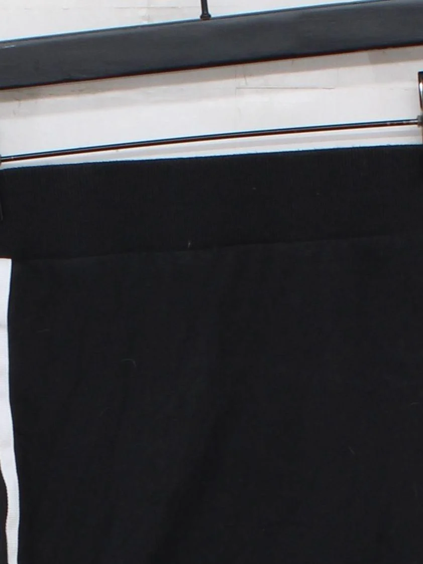 Adidas Women's Mini Skirt W 26 in Black Striped Cotton with Elastane Short Mini - Image 3