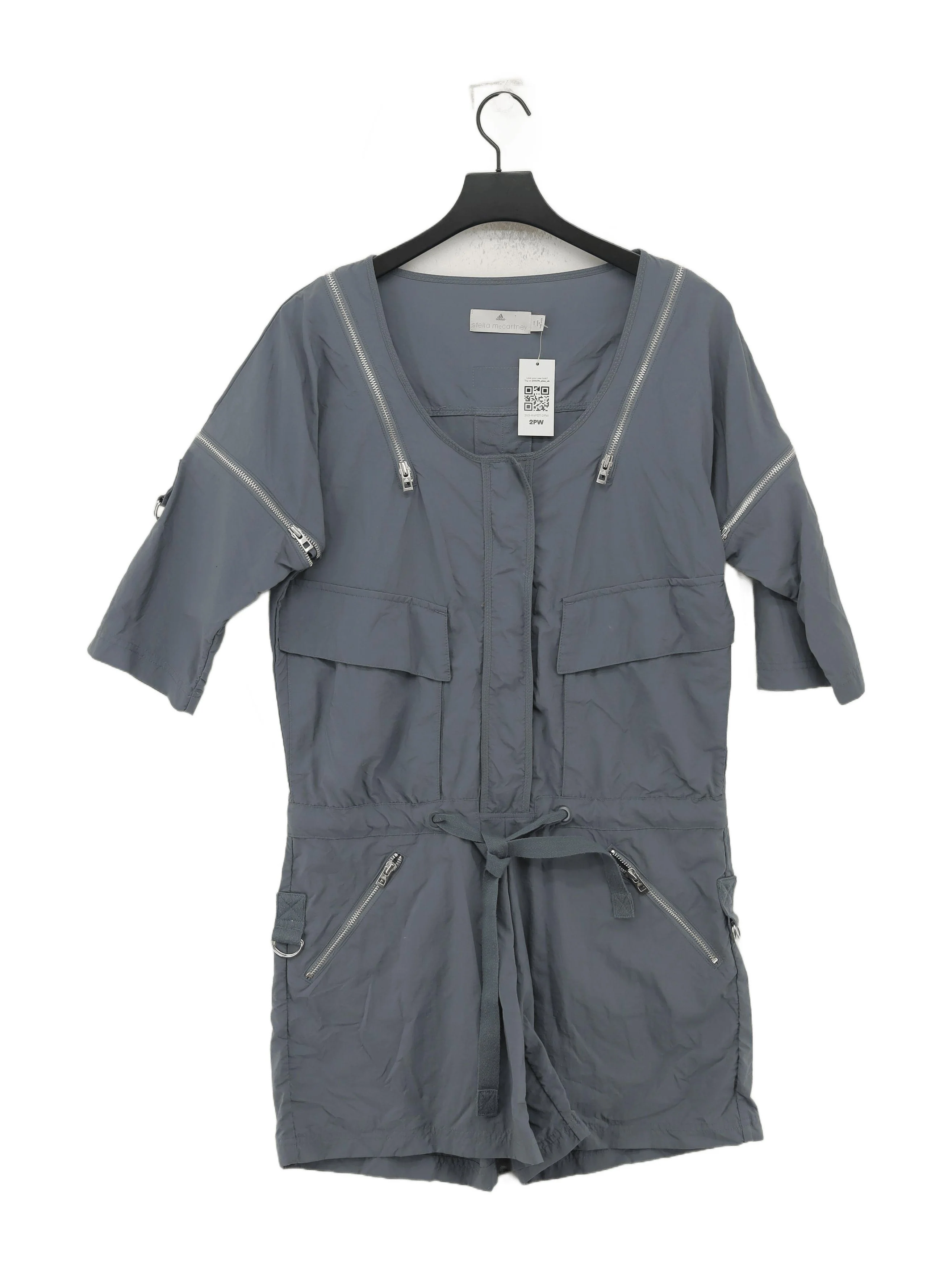Adidas Women's Playsuit UK 10 Grey 100% Polyamide Playsuit