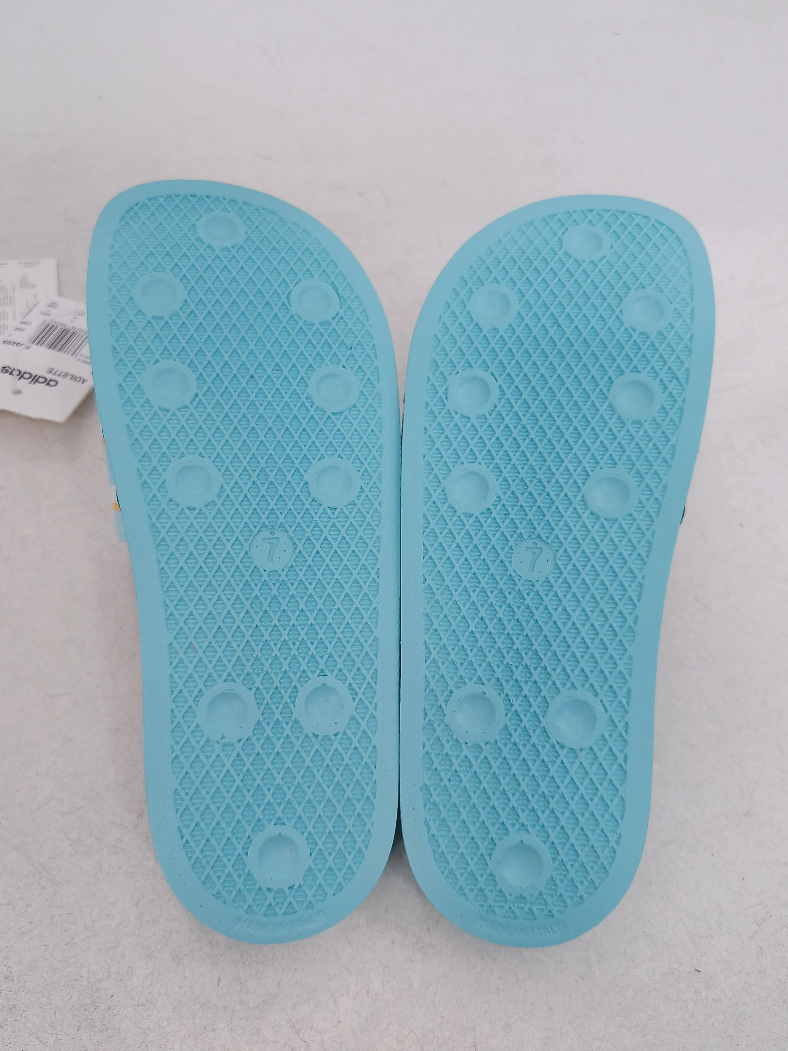 Adidas Women's Sandals UK 7 Blue Striped 100% Other Slider New with tags - Image 7