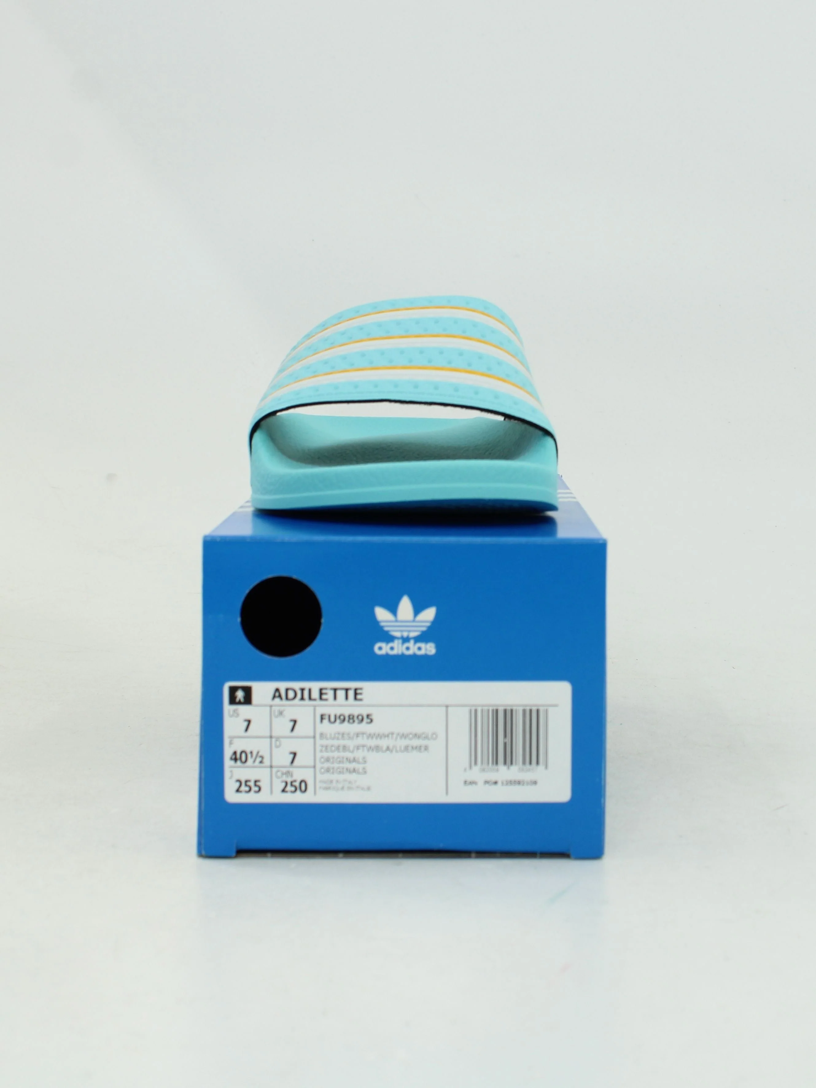 Adidas Women's Sandals UK 7 Blue Striped 100% Other Slider New with tags - Image 8
