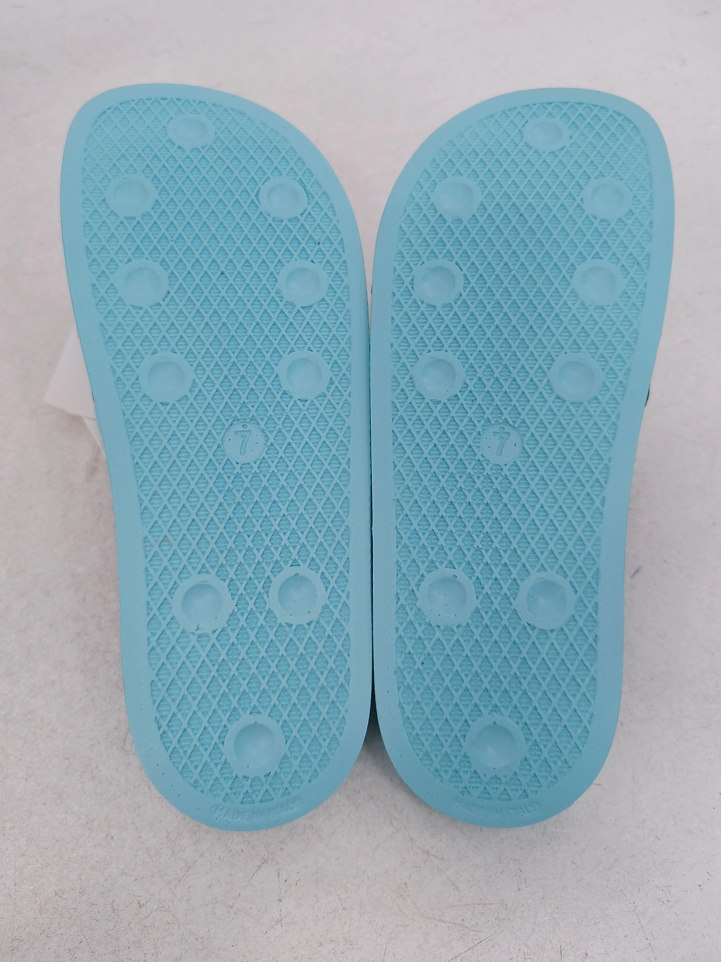 Adidas Women's Sandals UK 7 Blue Striped 100% Other Slider New with tags - Image 7