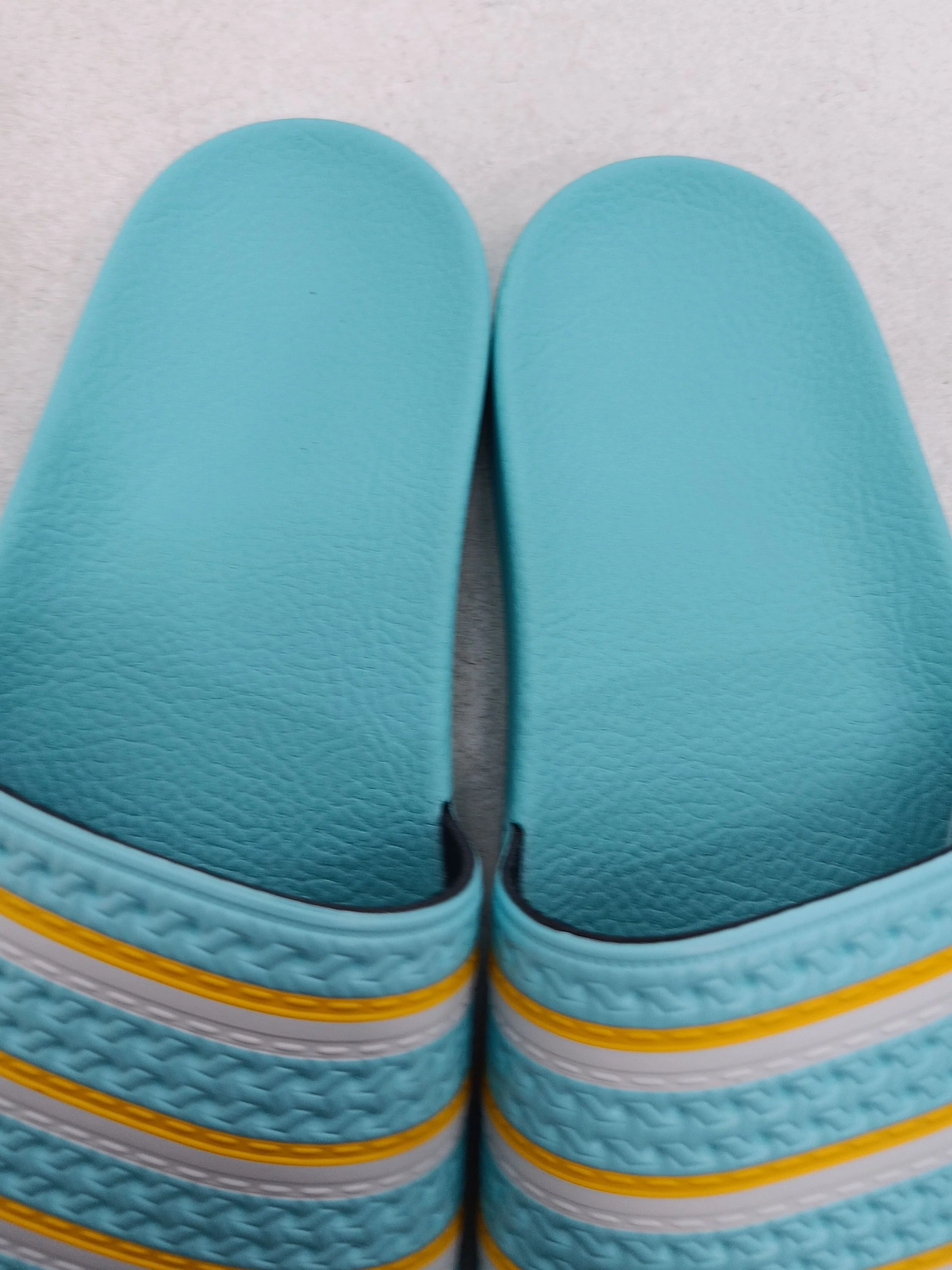 Adidas Women's Sandals UK 7 Blue Striped 100% Other Slider New with tags - Image 6