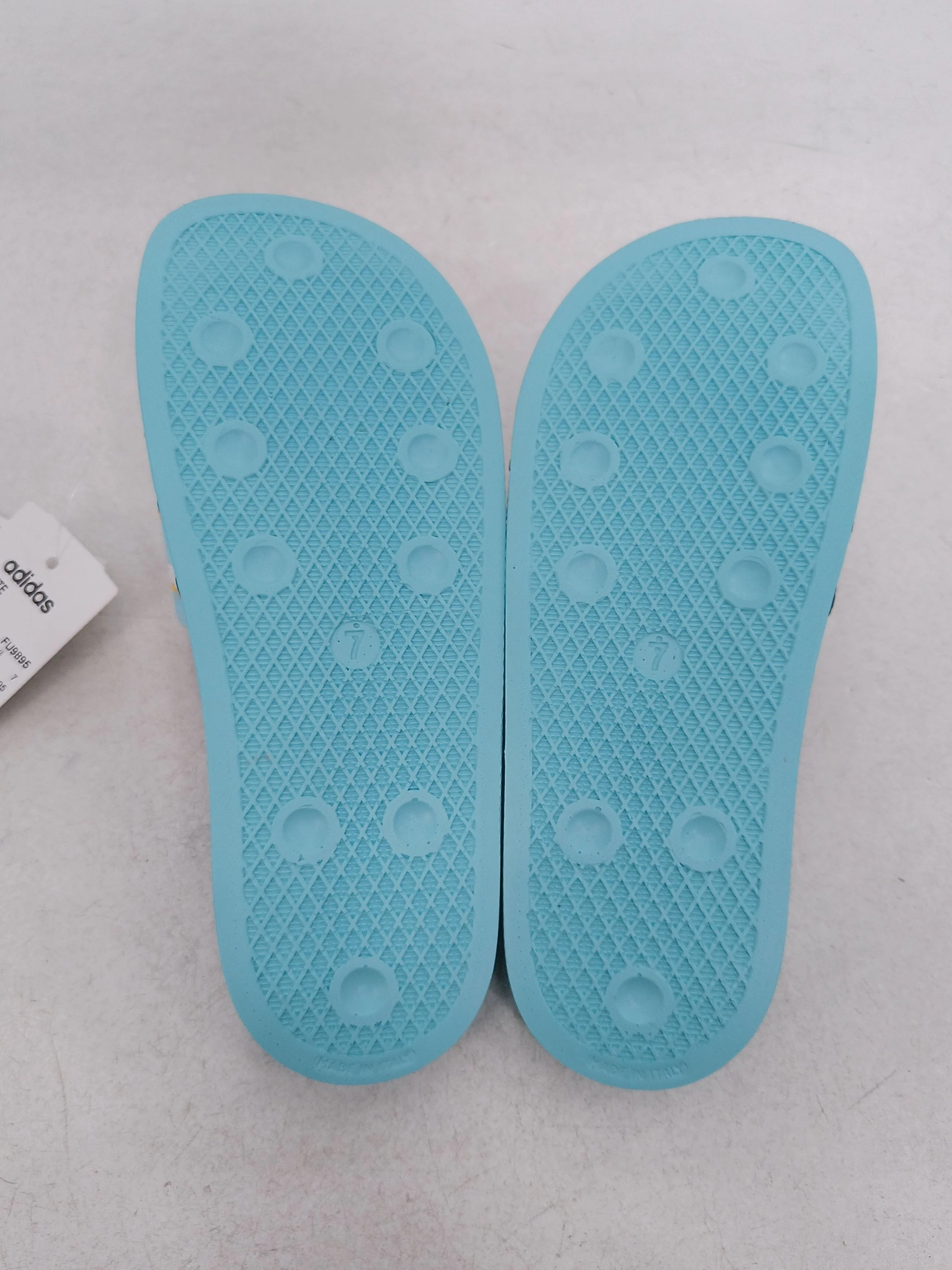 Adidas Women's Sandals UK 7 Blue Striped 100% Other Slider New with tags - Image 7