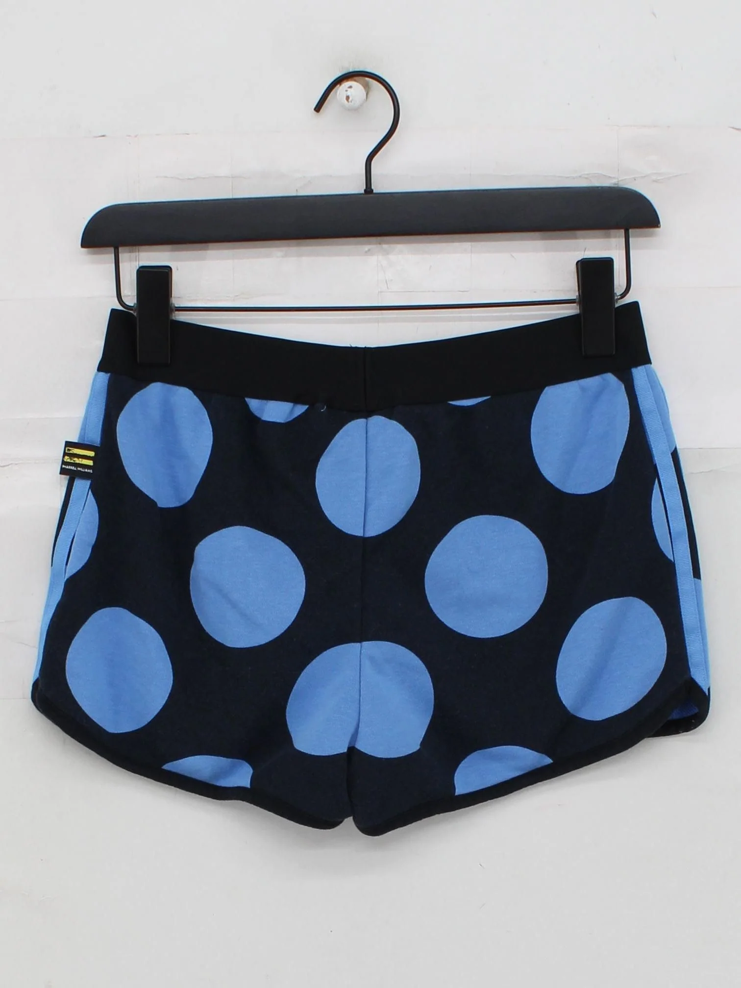 Adidas Women's Shorts L Blue Polkadot Cotton with Polyester Sweat - Image 2