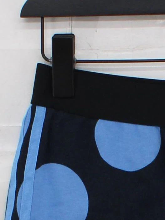 Adidas Women's Shorts L Blue Polkadot Cotton with Polyester Sweat - Image 4
