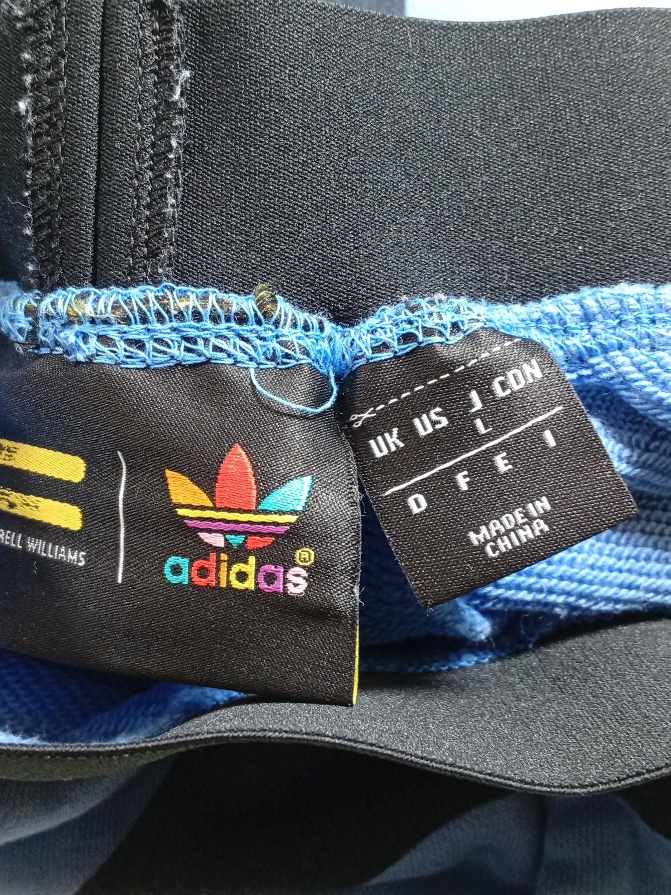 Adidas Women's Shorts L Blue Polkadot Cotton with Polyester Sweat - Image 5