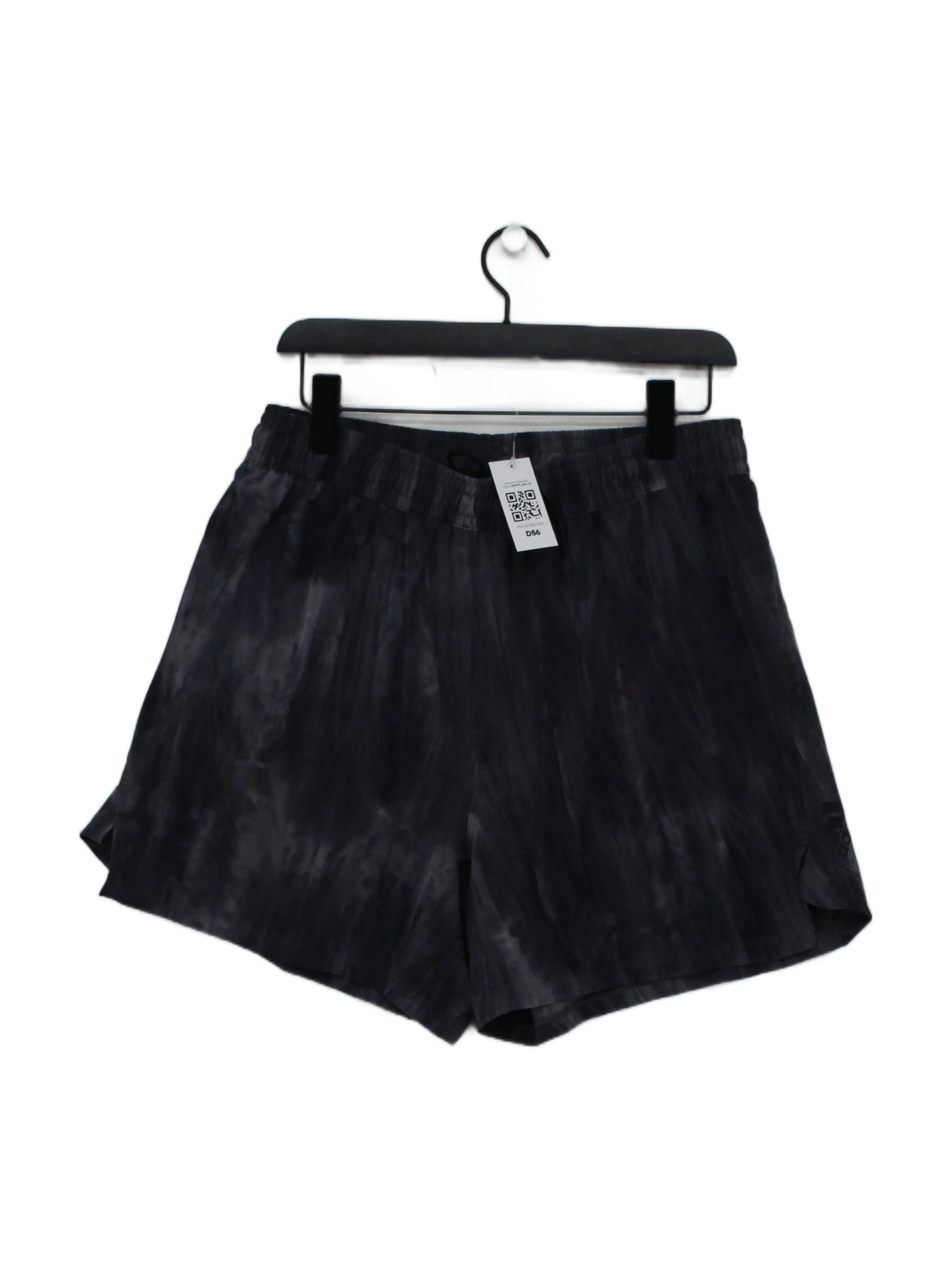 Adidas Women's Shorts L Grey Polyester with Spandex Cut-Off