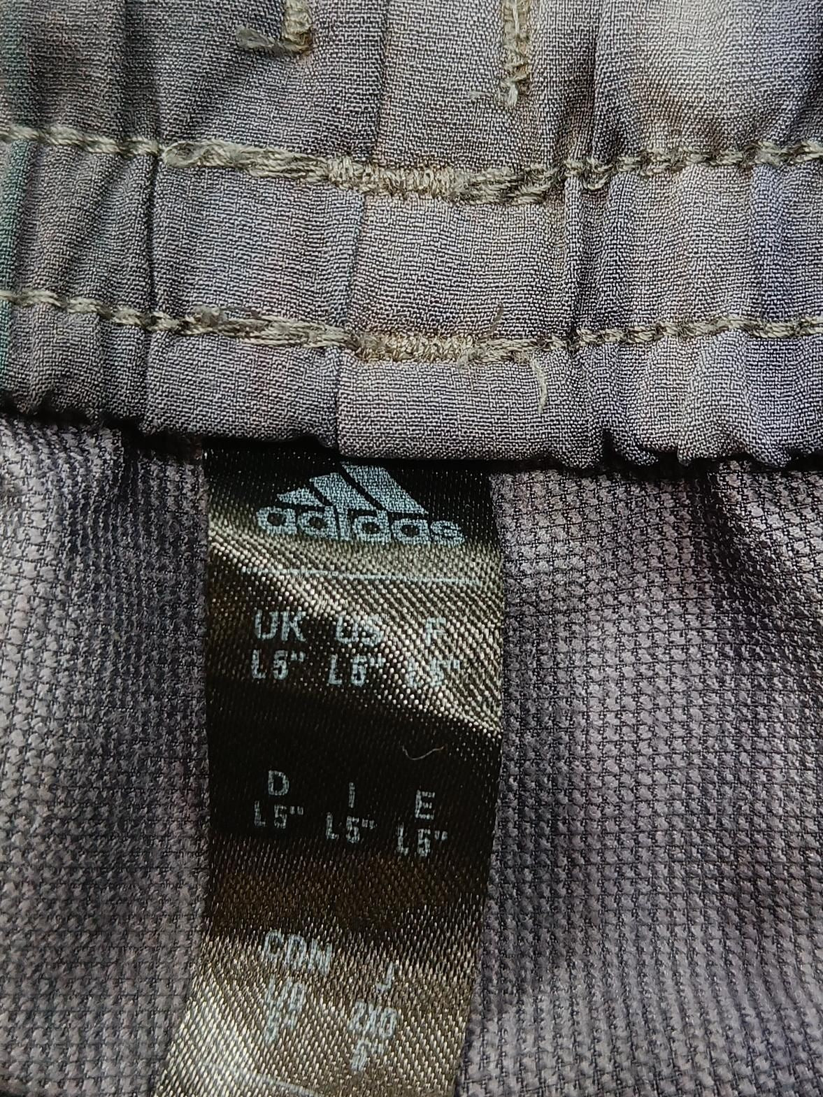 Adidas Women's Shorts L Grey Polyester with Spandex Cut-Off - Image 5