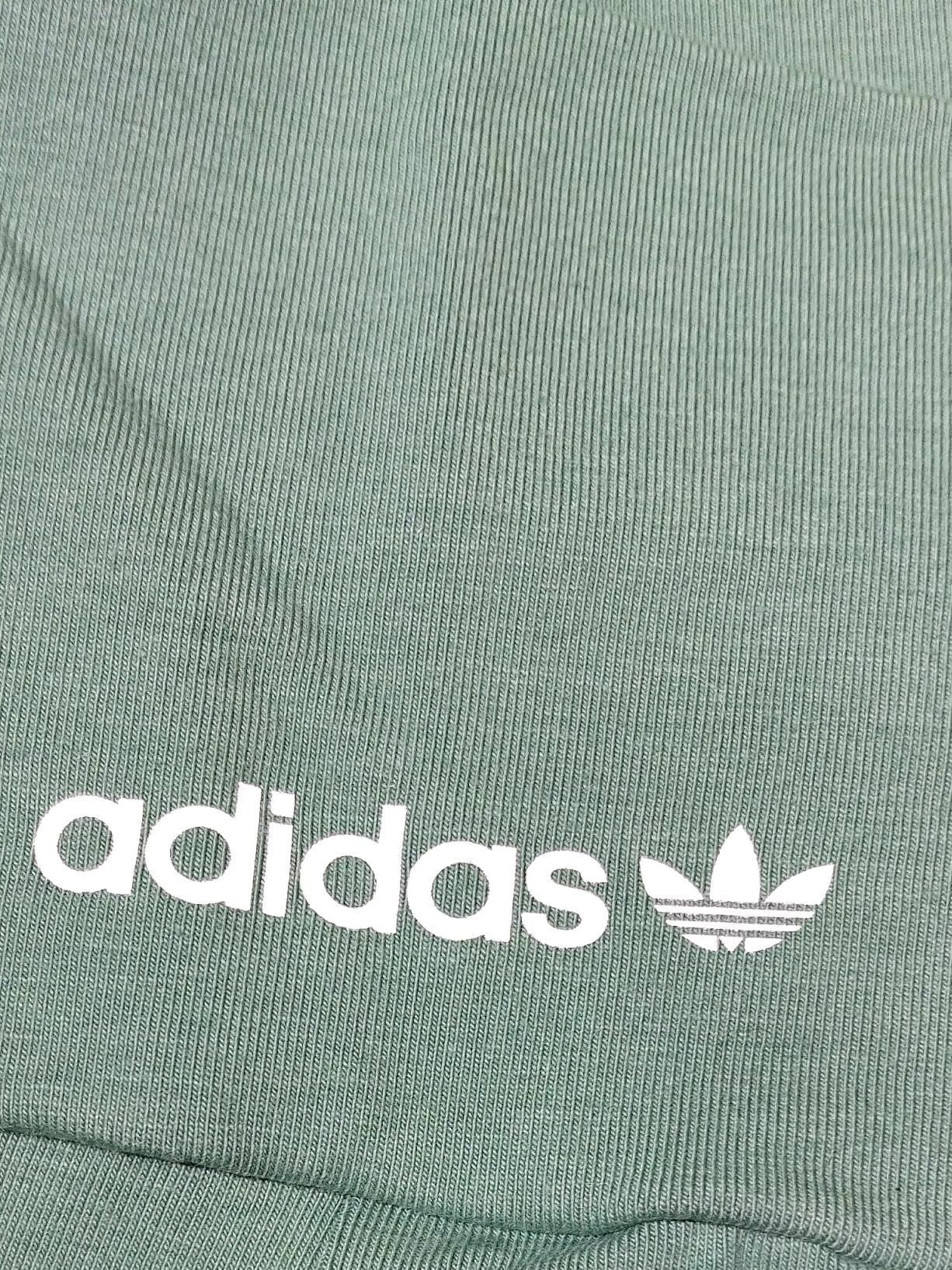 Adidas Women's Shorts S Green Cotton with Spandex Sweat - Image 5