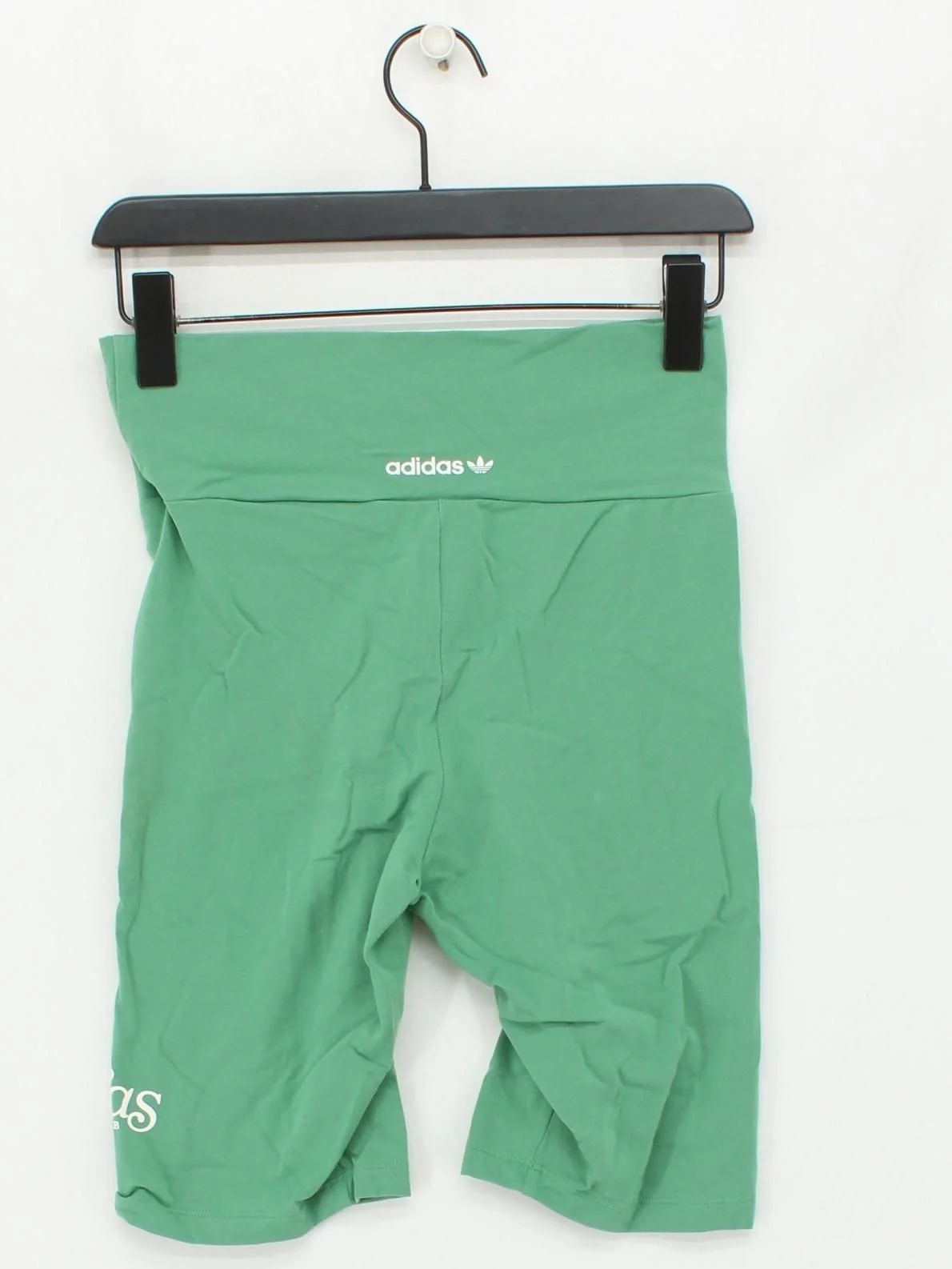 Adidas Women's Shorts S Green Cotton with Spandex Sweat - Image 2