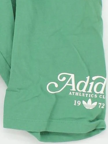 Adidas Women's Shorts S Green Cotton with Spandex Sweat - Image 4