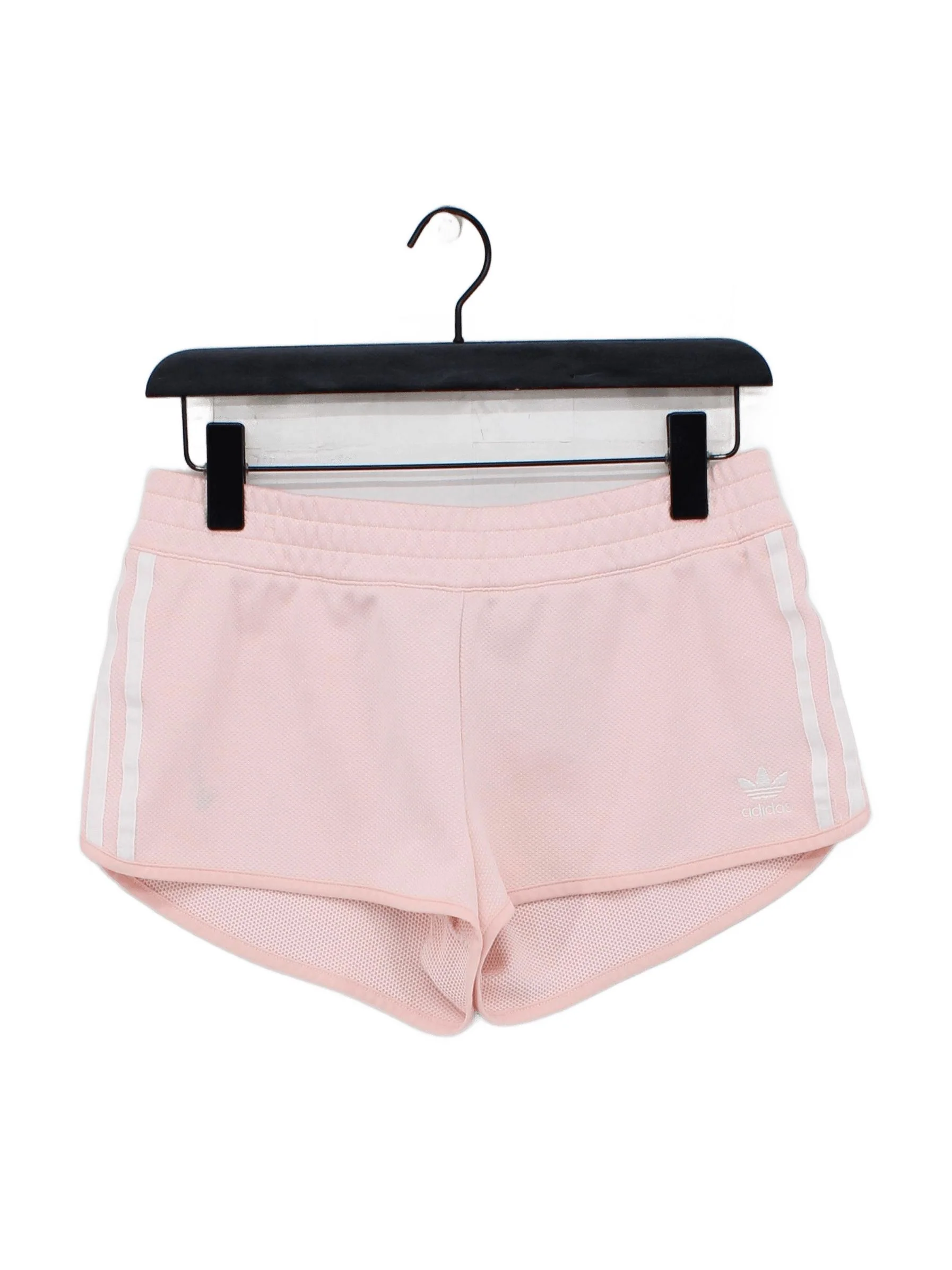 Adidas Women's Shorts UK 10 Pink 100% Polyester Sweat