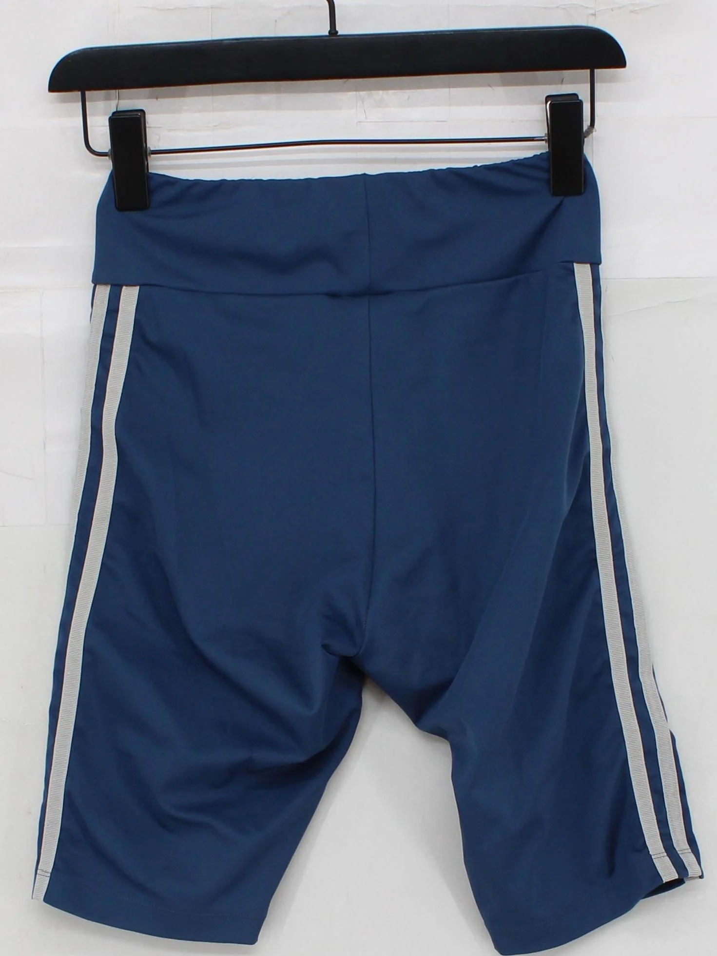 Adidas Women's Shorts UK 8 Blue Polyester with Elastane Sweat - Image 2