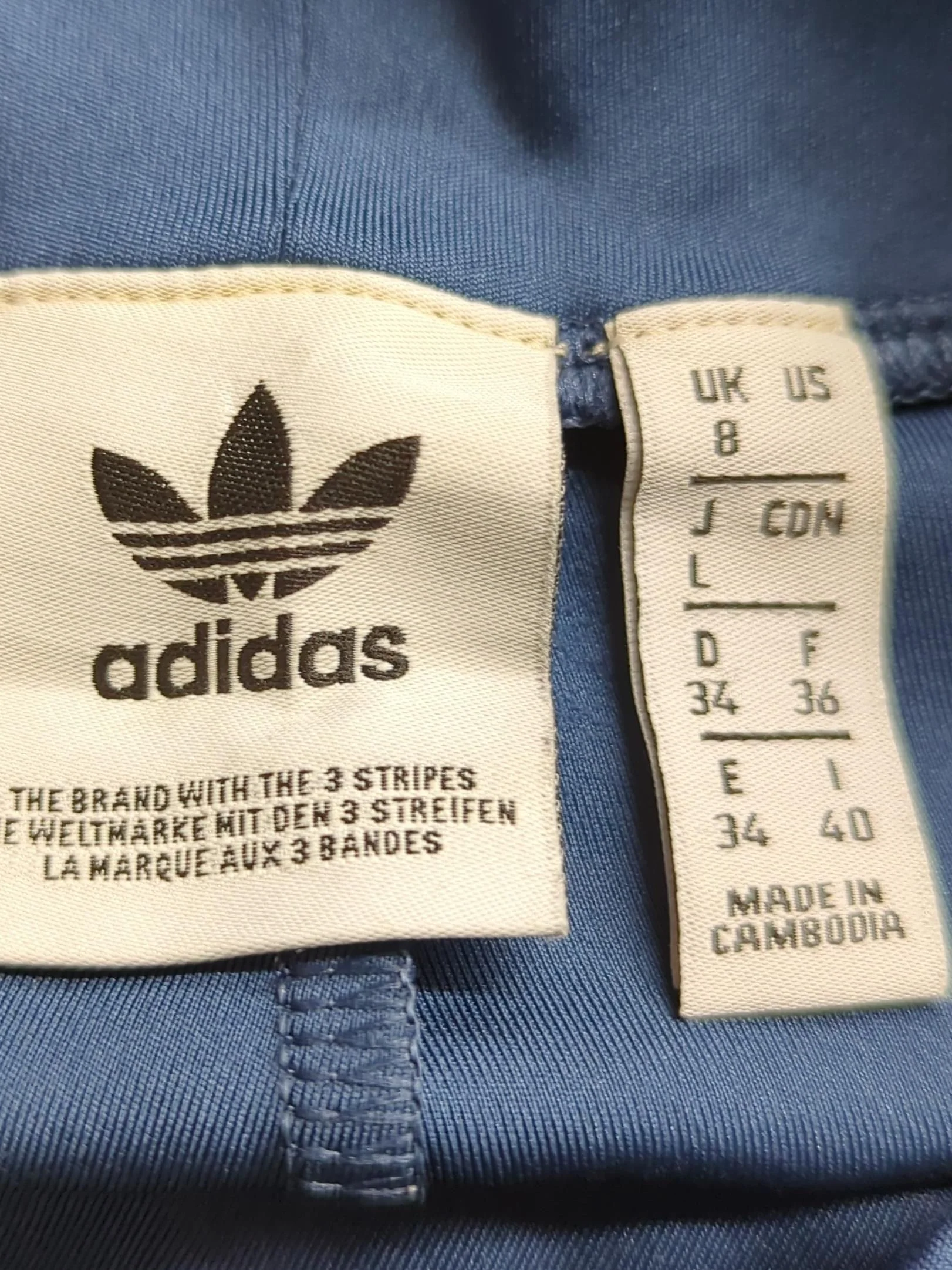 Adidas Women's Shorts UK 8 Blue Polyester with Elastane Sweat - Image 5